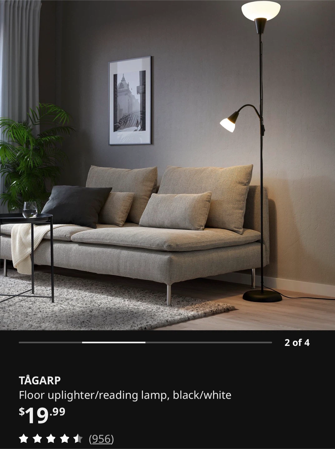 IKEA TAGARP Floor Uplighter/Reading Lamp - photo 5