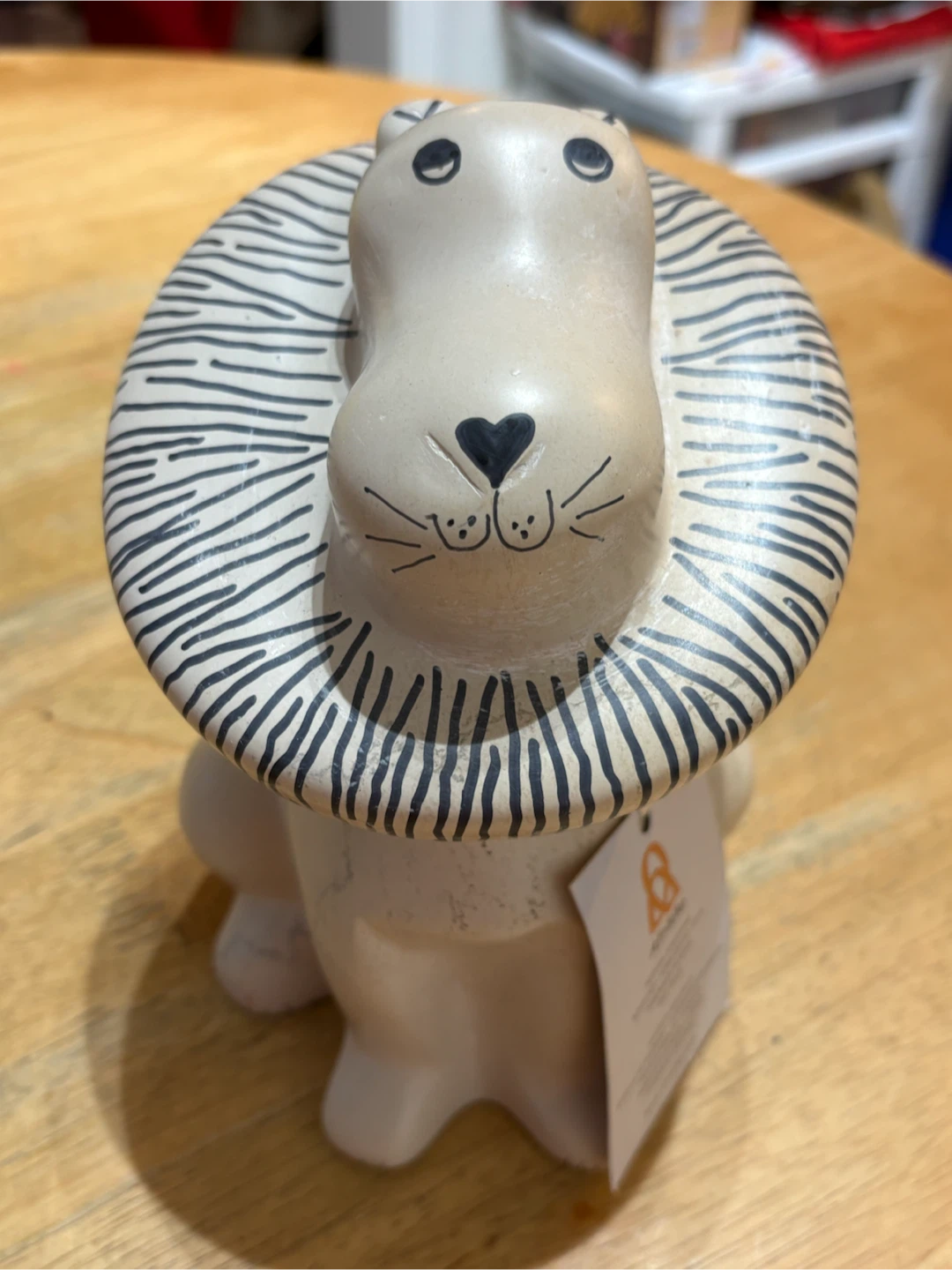 Afrikiko Hand-Carved Soapstone Lion