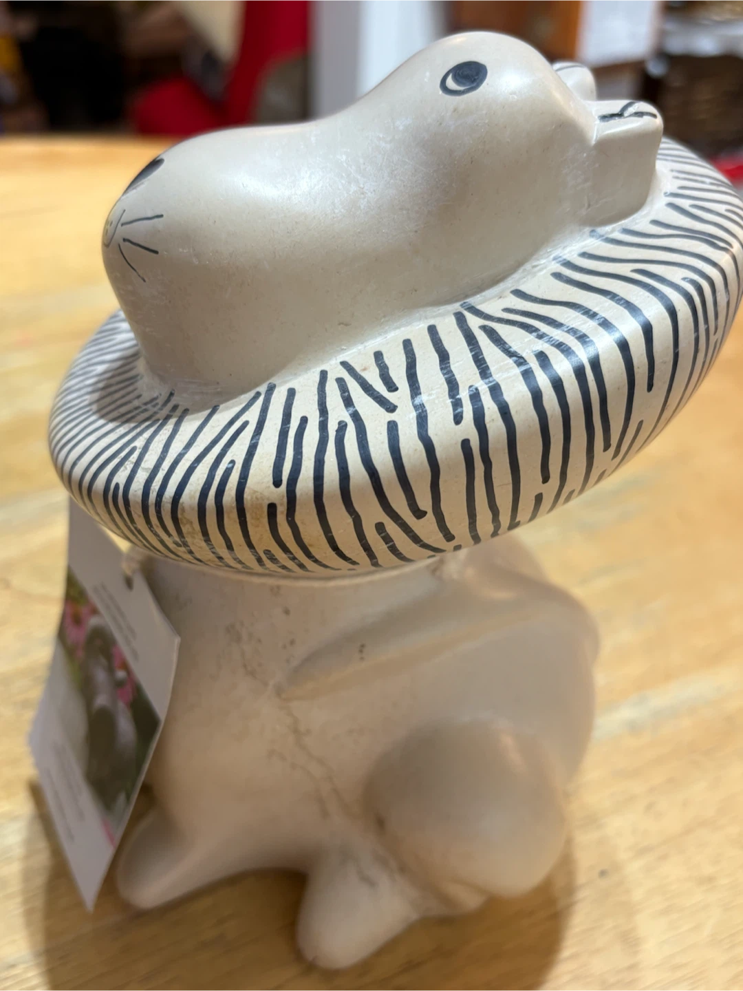 Afrikiko Hand-Carved Soapstone Lion - photo 2