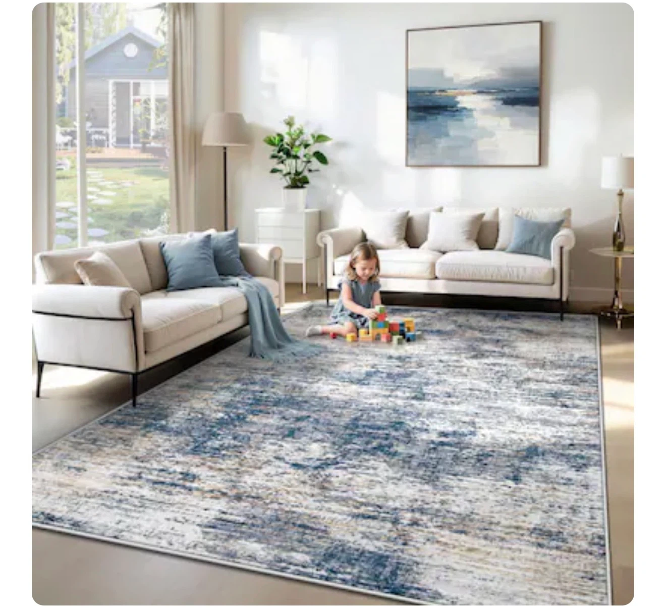 Ultra Soft Washable Area Rug