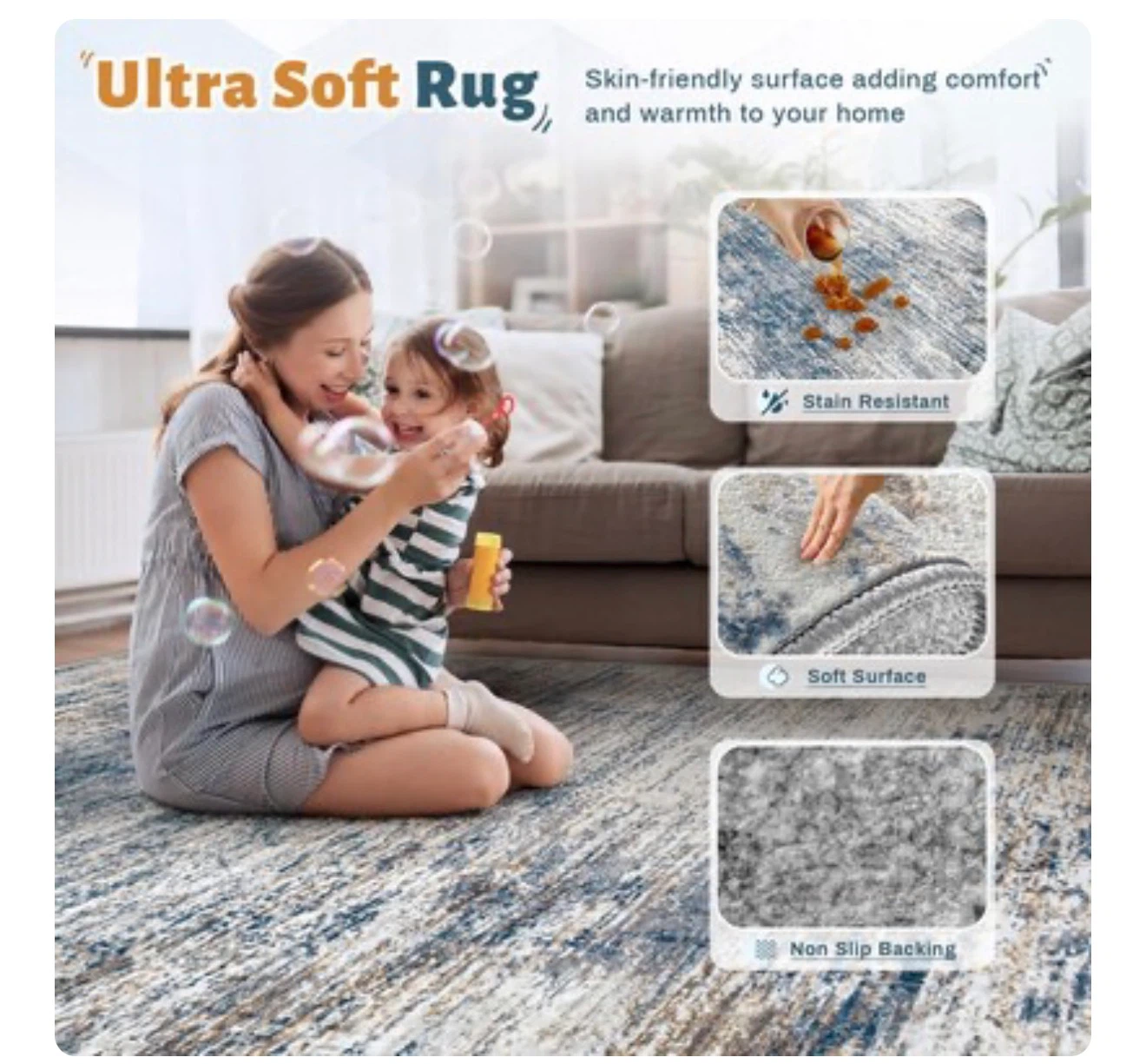 Ultra Soft Washable Area Rug - photo 4