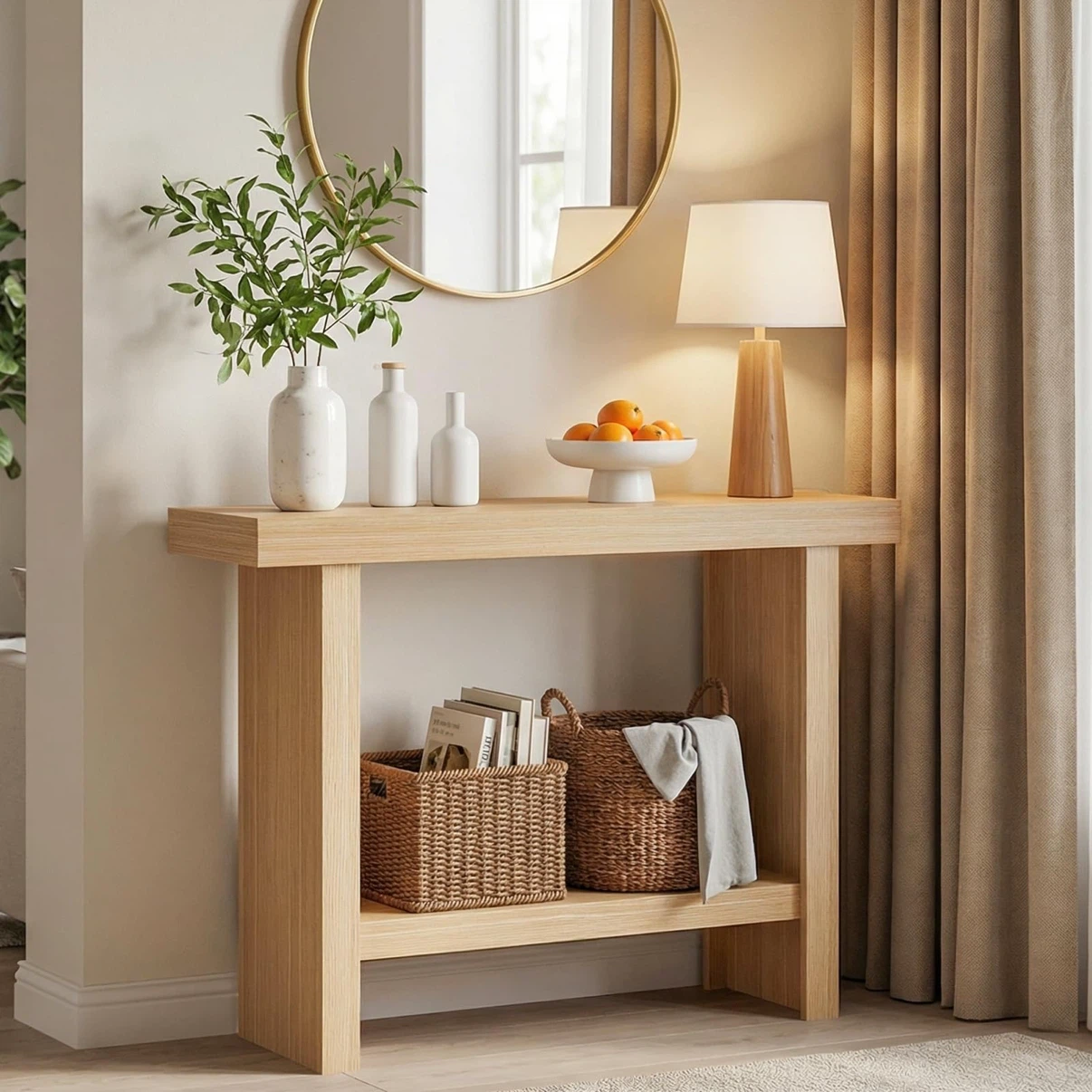 MAHANCRIS Console Table, 39.4'' Entryway Table for Hallway