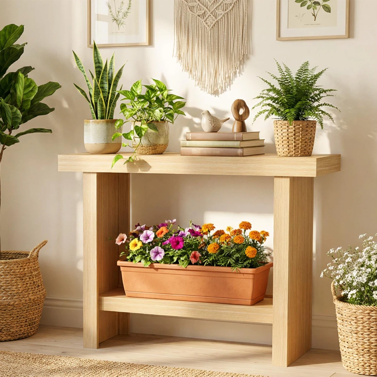 MAHANCRIS Console Table, 39.4'' Entryway Table for Hallway - photo 3