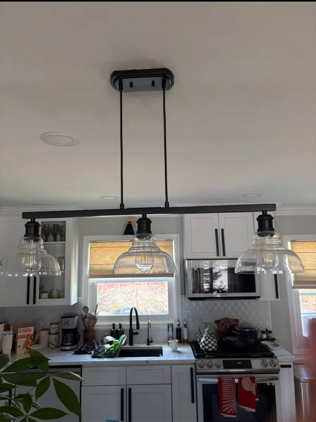 3-Light Kitchen Island Pendant Light
