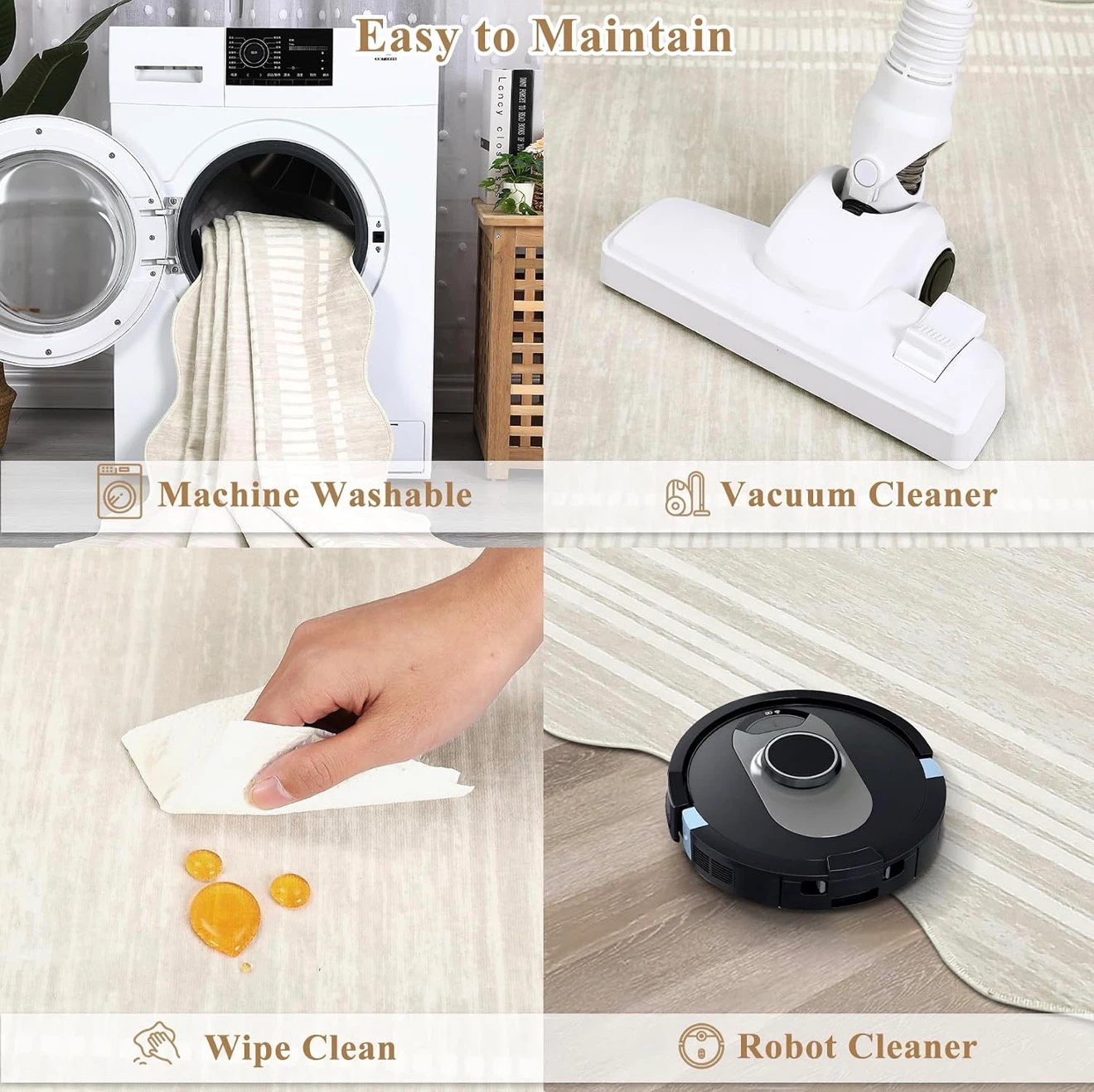 Machine Washable Area Rug - photo 4