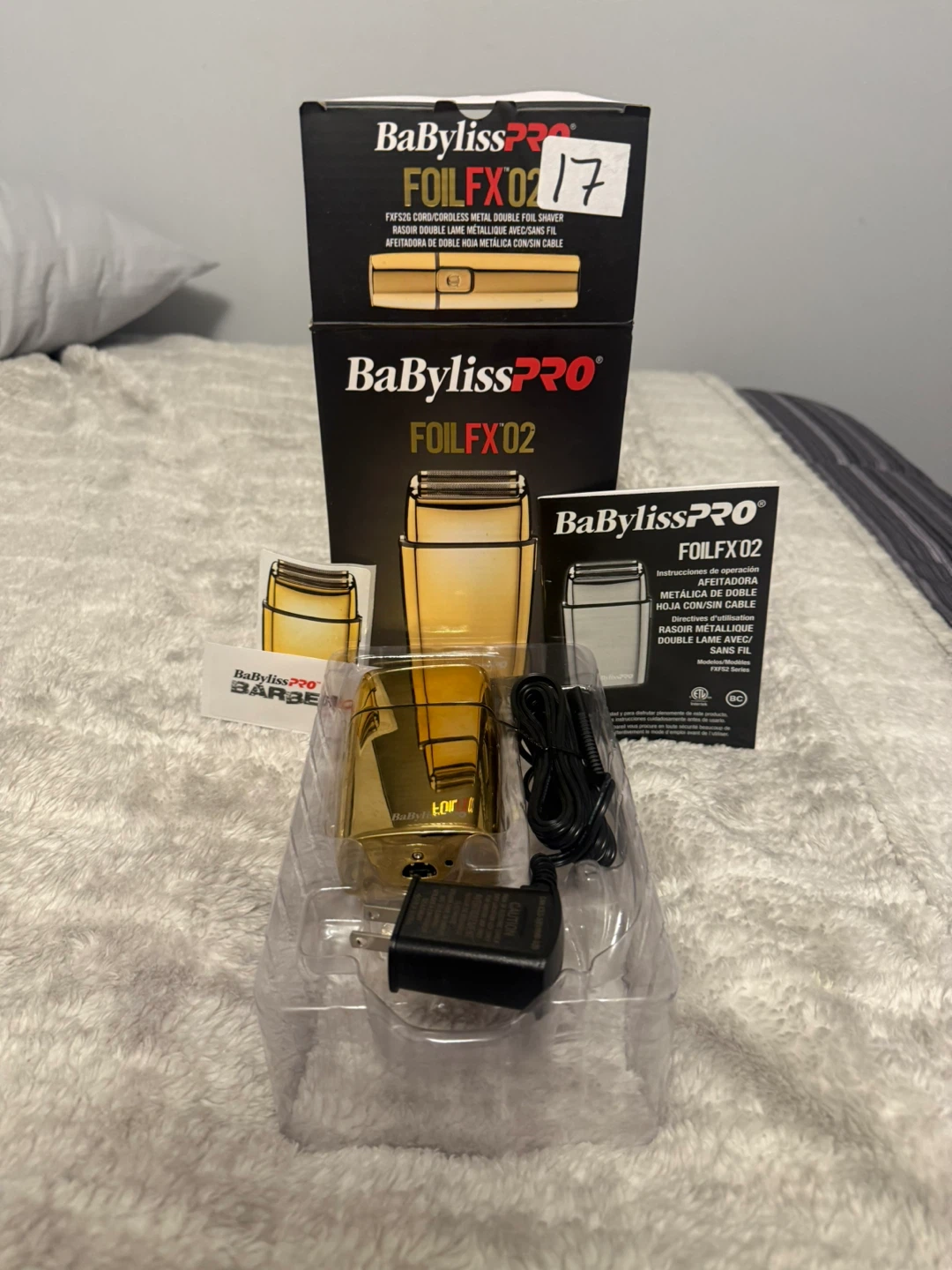 BaBylissPRO FOILFX02 Gold Metal Shaver