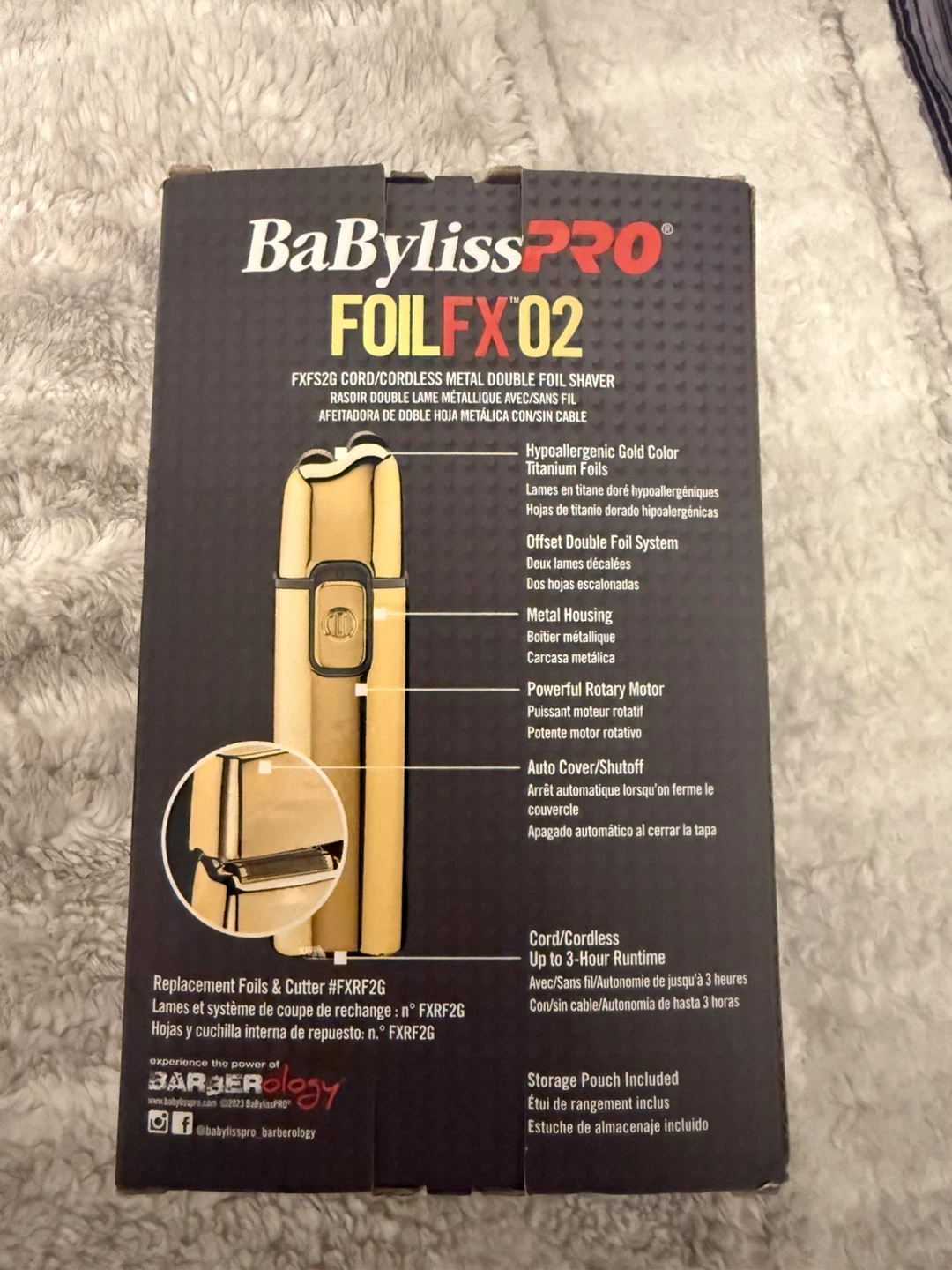BaBylissPRO FOILFX02 Gold Metal Shaver - photo 3