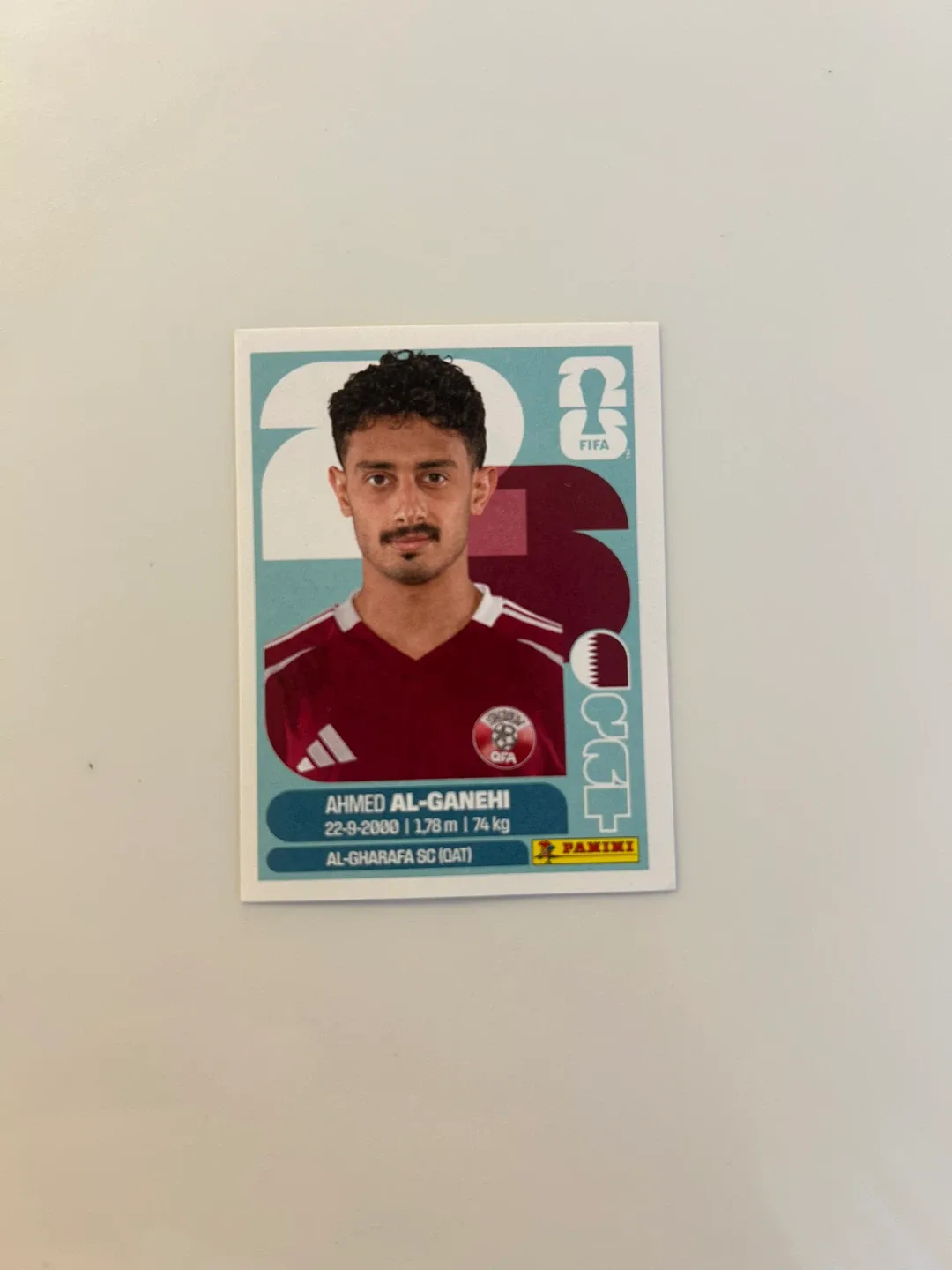 Panini FIFA World Cup 2026 Ahmed Al-Ganehi Trading Card