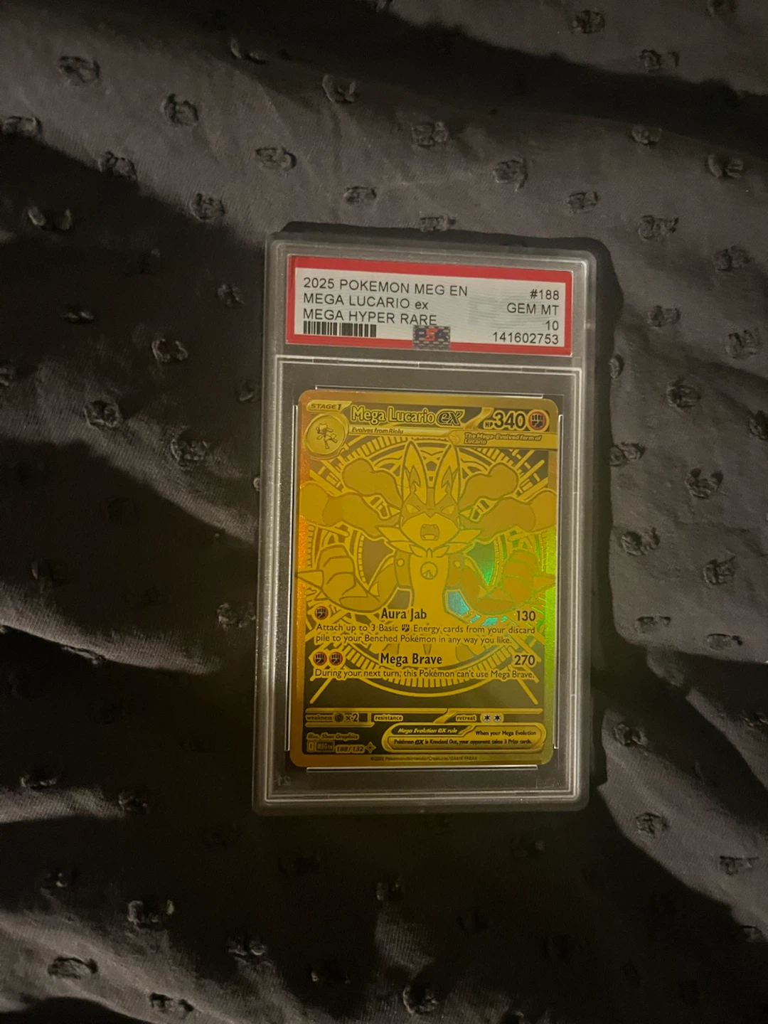 PSA 10 Mega Lucario ex Hyper Rare Card