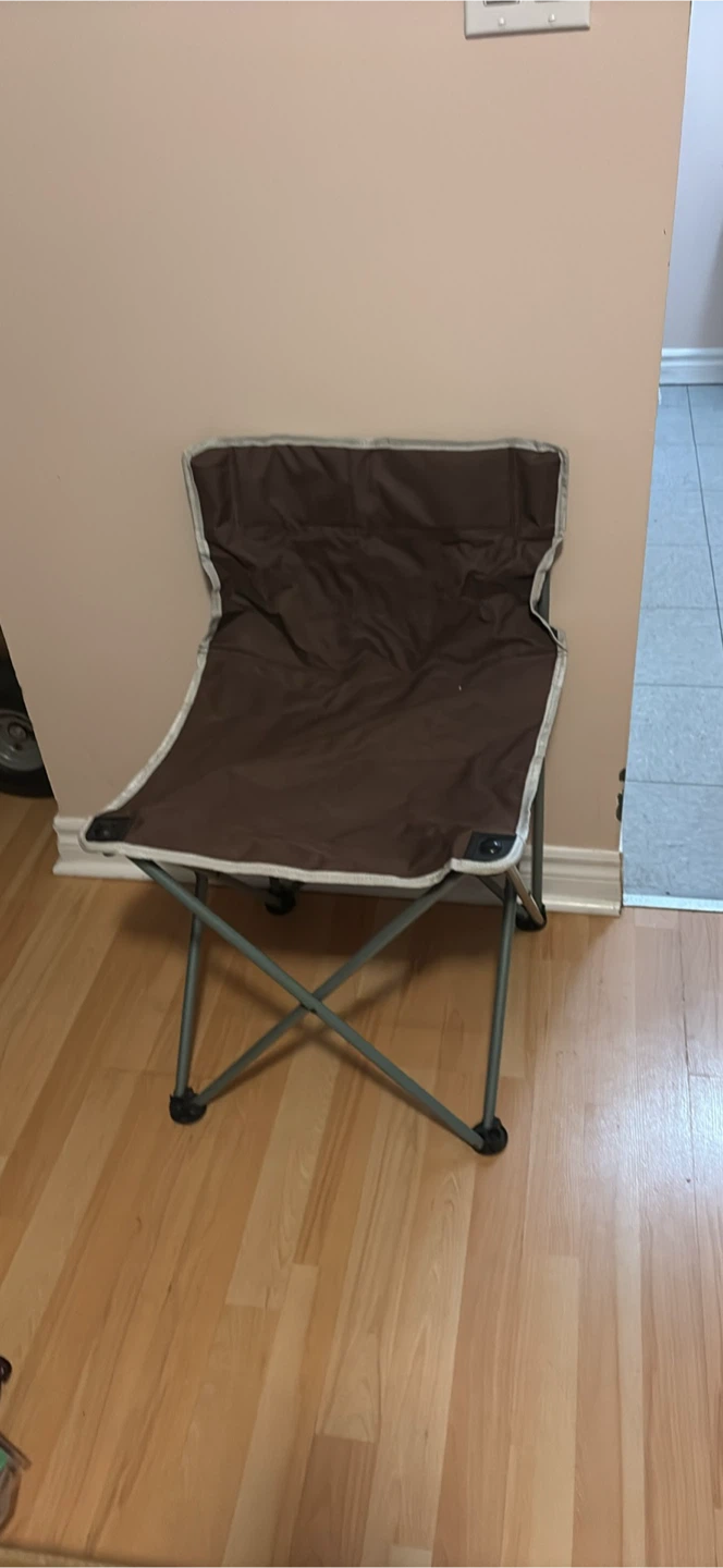 Brown portable folding chair - photo 3