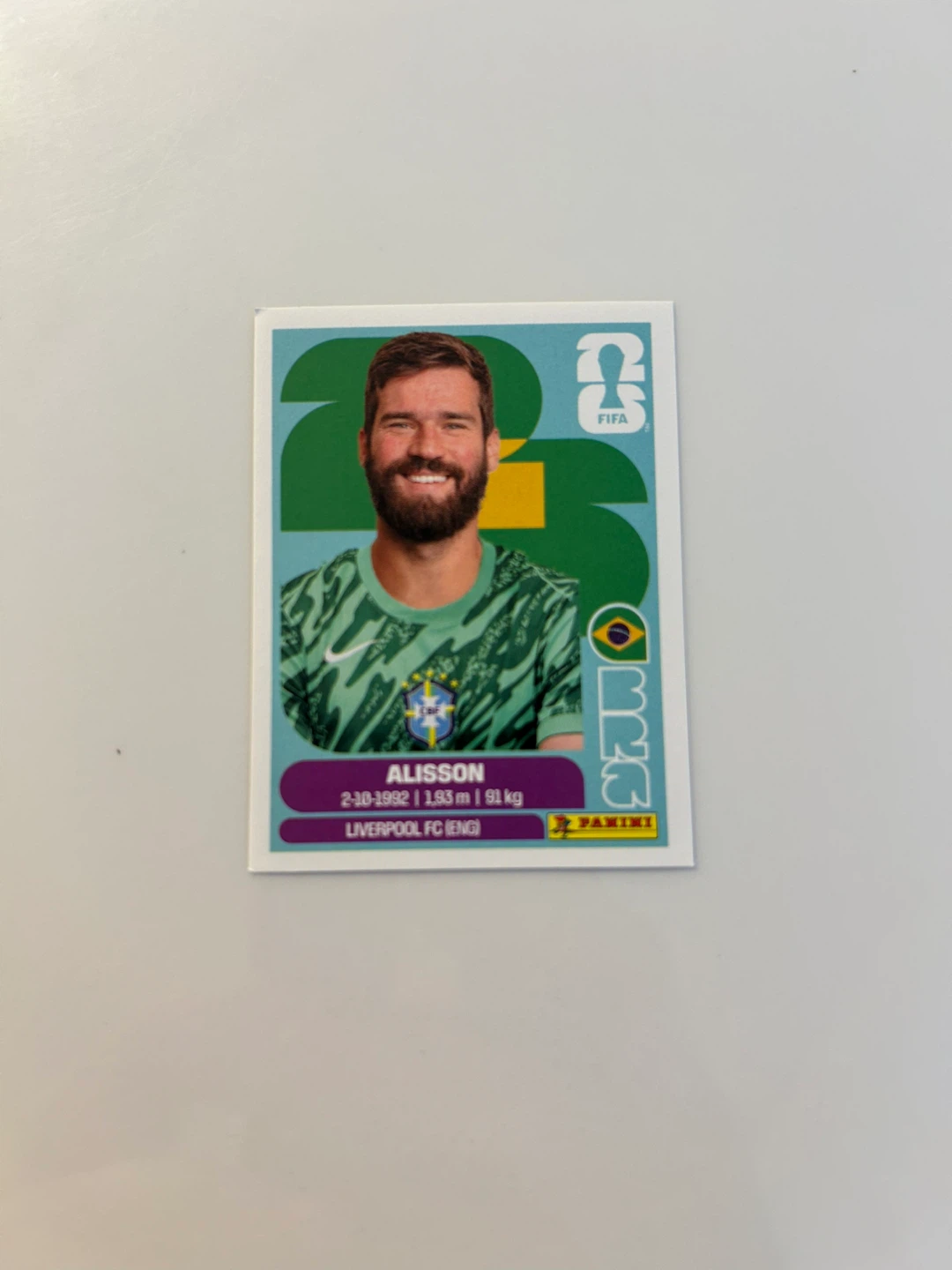 Panini FIFA World Cup 2026 Alisson Sticker