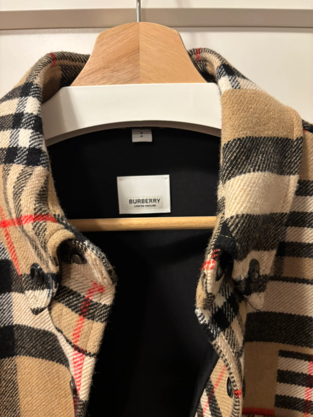 Burberry Wool Check Jacket – Size S – Unworn - photo 2