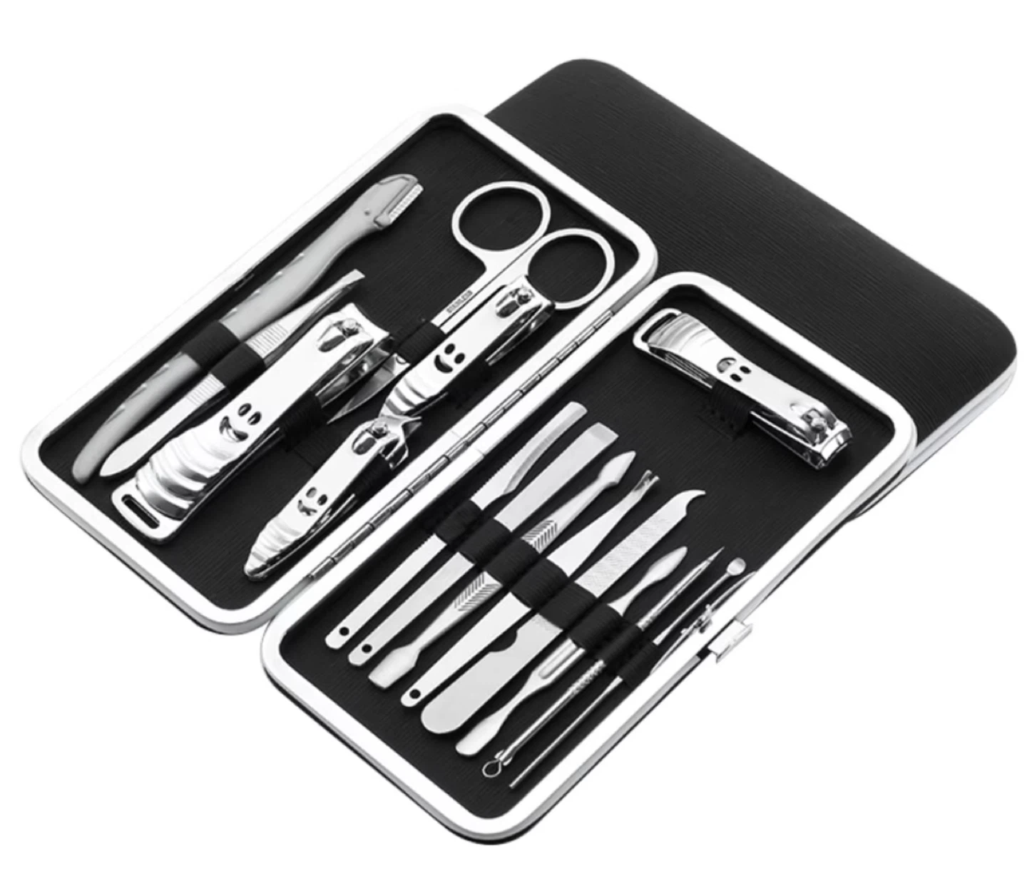 12-Piece Stainless Steel Manicure Grooming Kit