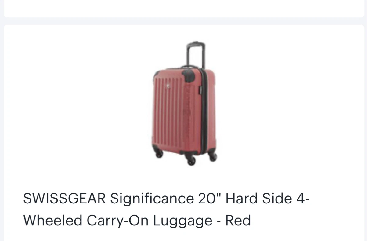 SwissGear Significance 20" Carry-On Luggage - Red