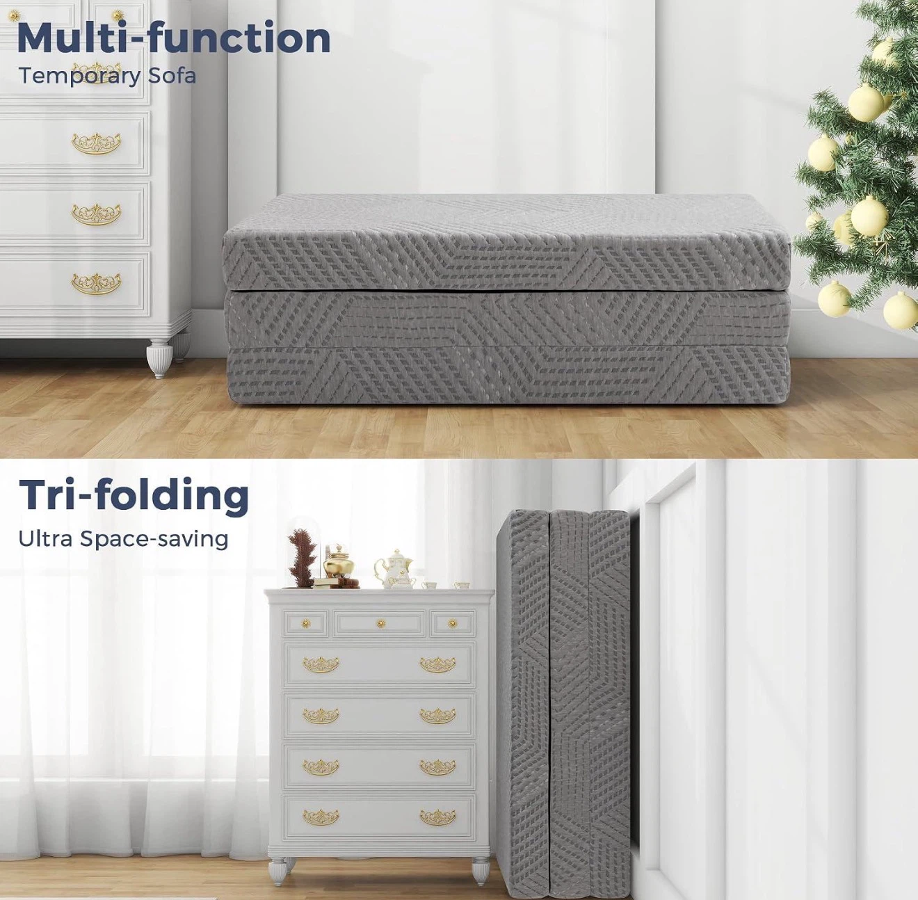 Full Size Tri-Fold Memory Foam Mattress - photo 3