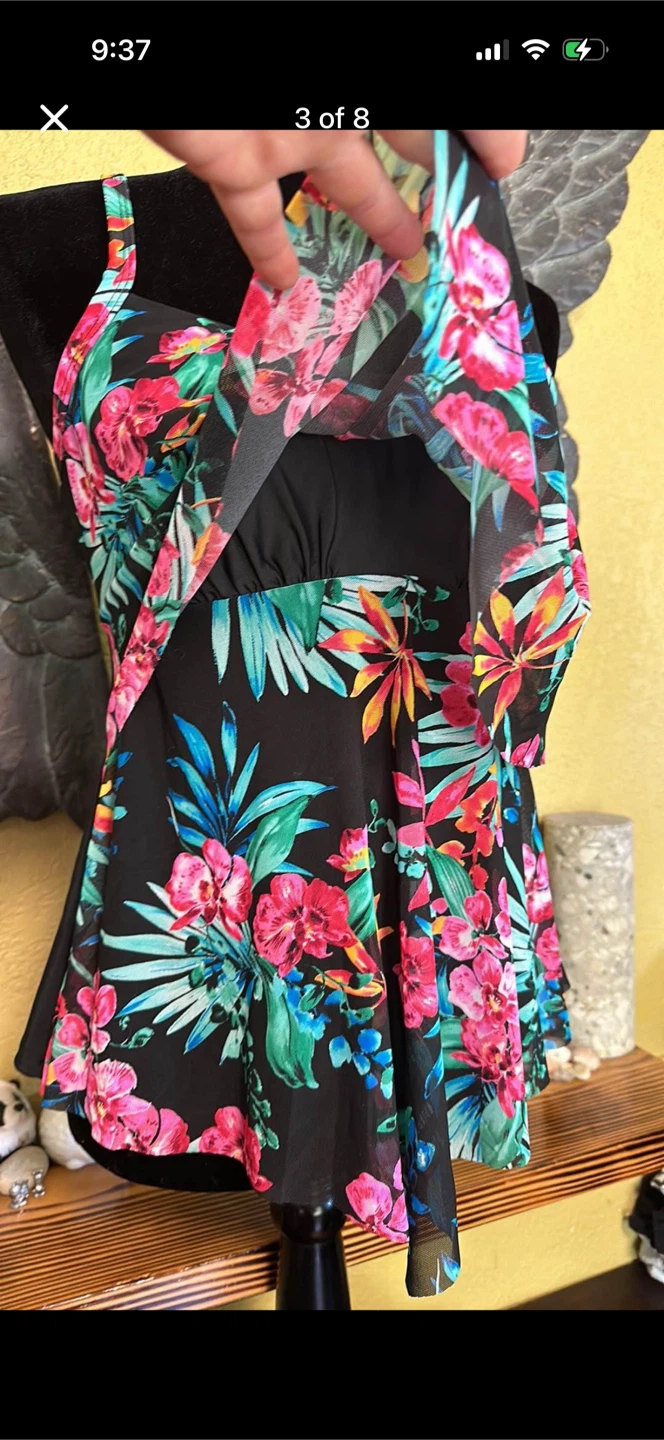 Krista Floral Swim Tankini Top - photo 3