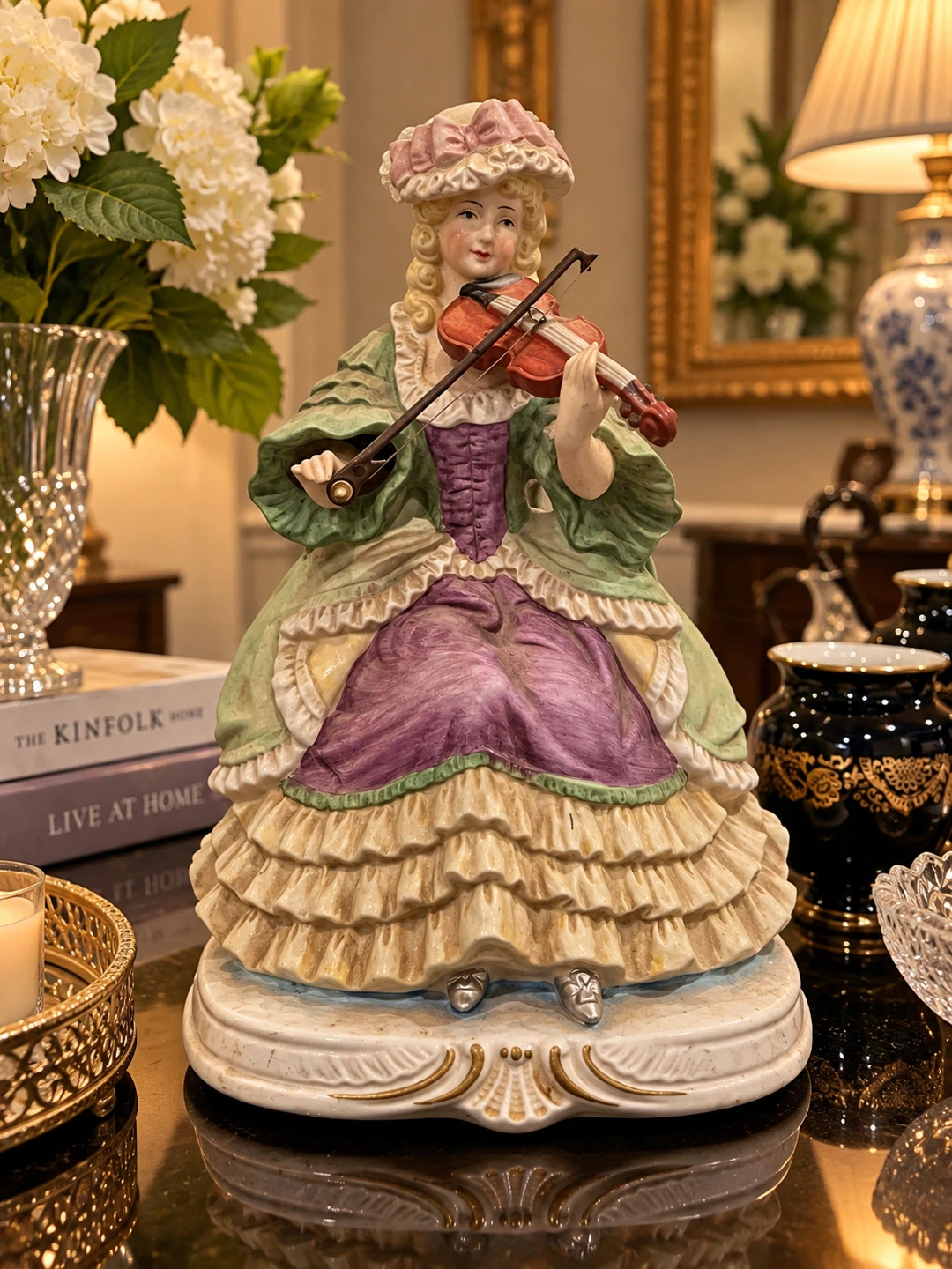 Porcelain Violinist Figurine