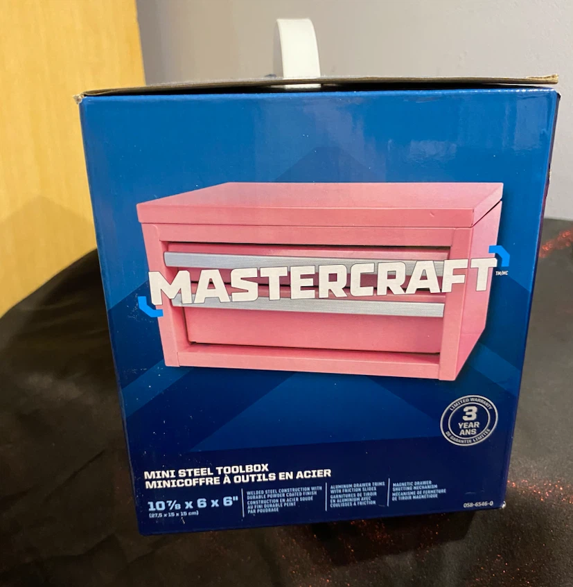 Mastercraft Mini Steel Toolbox - Pink - photo 3