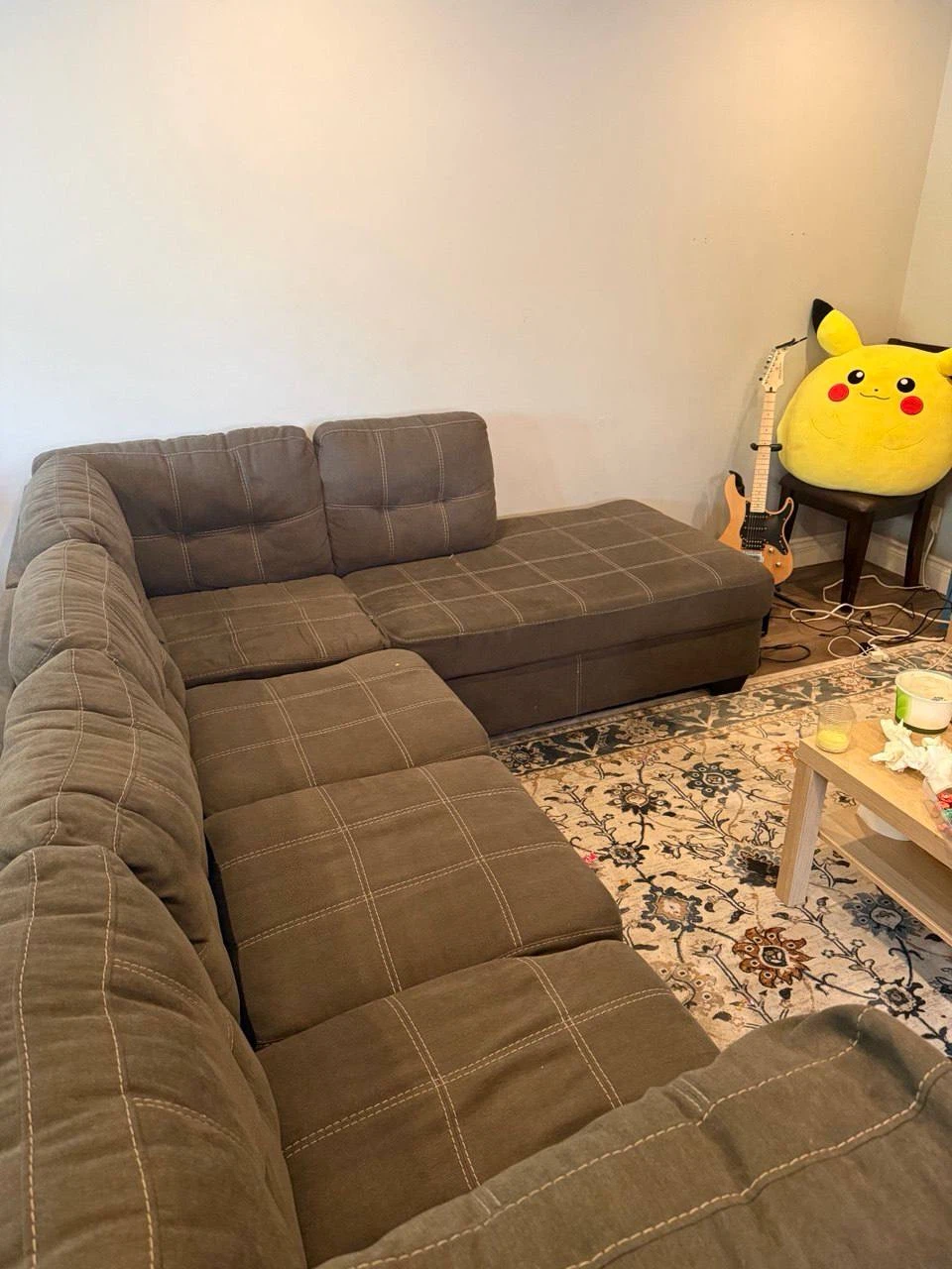 Large brown sectional sofa - photo 2