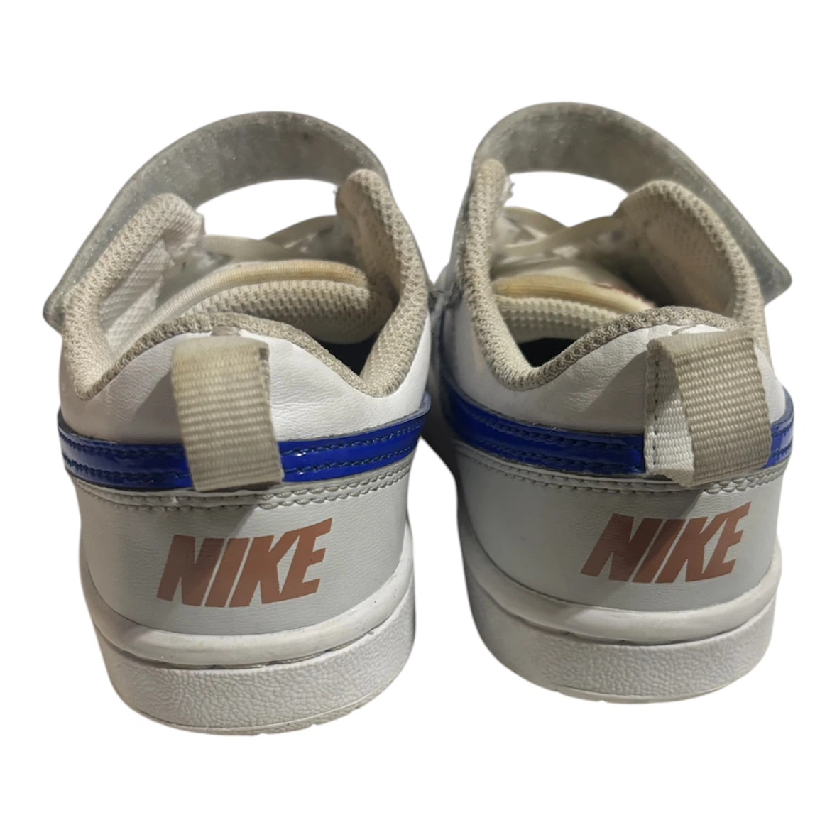 Nike Kids Court Borough Low Sneakers White/Blue - photo 2