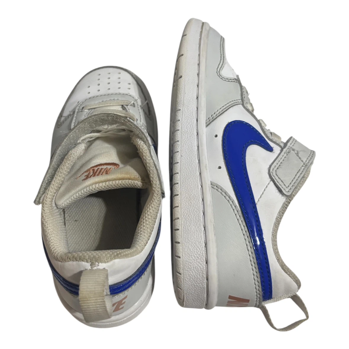 Nike Kids Court Borough Low Sneakers White/Blue - photo 4