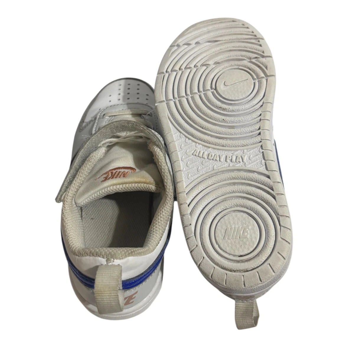 Nike Kids Court Borough Low Sneakers White/Blue - photo 5