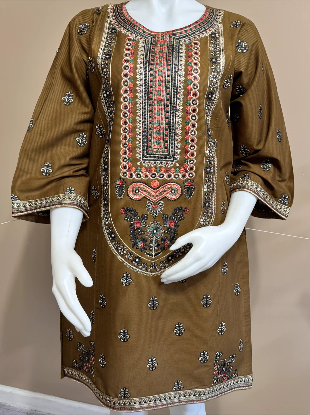 Pakistani cotton embroidered kurti/top