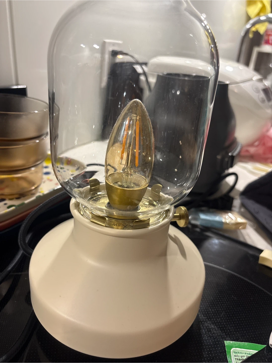 Cream Table Lamp