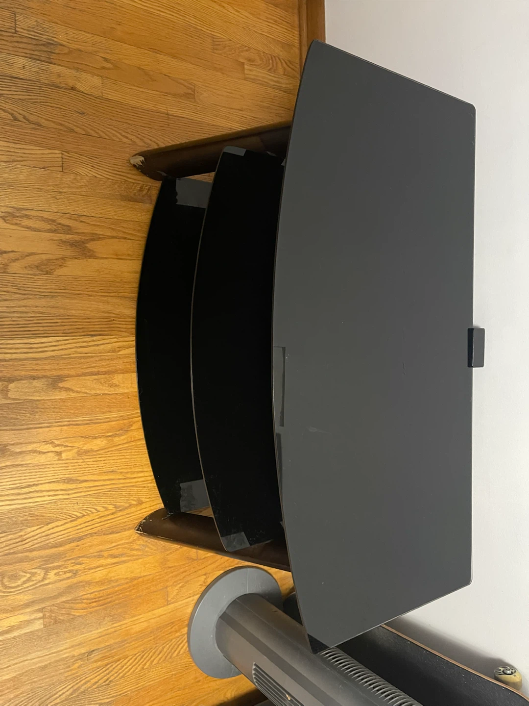 Black Glass TV Stand - photo 3