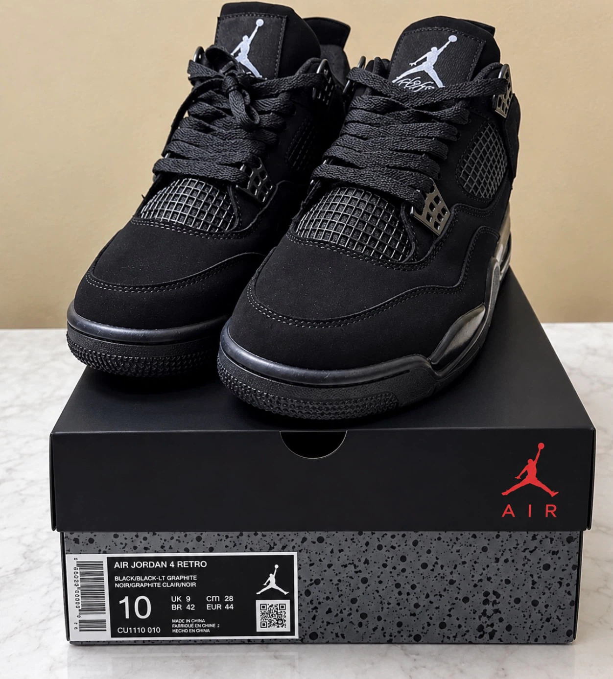 Brand new Jorden 4 black cat