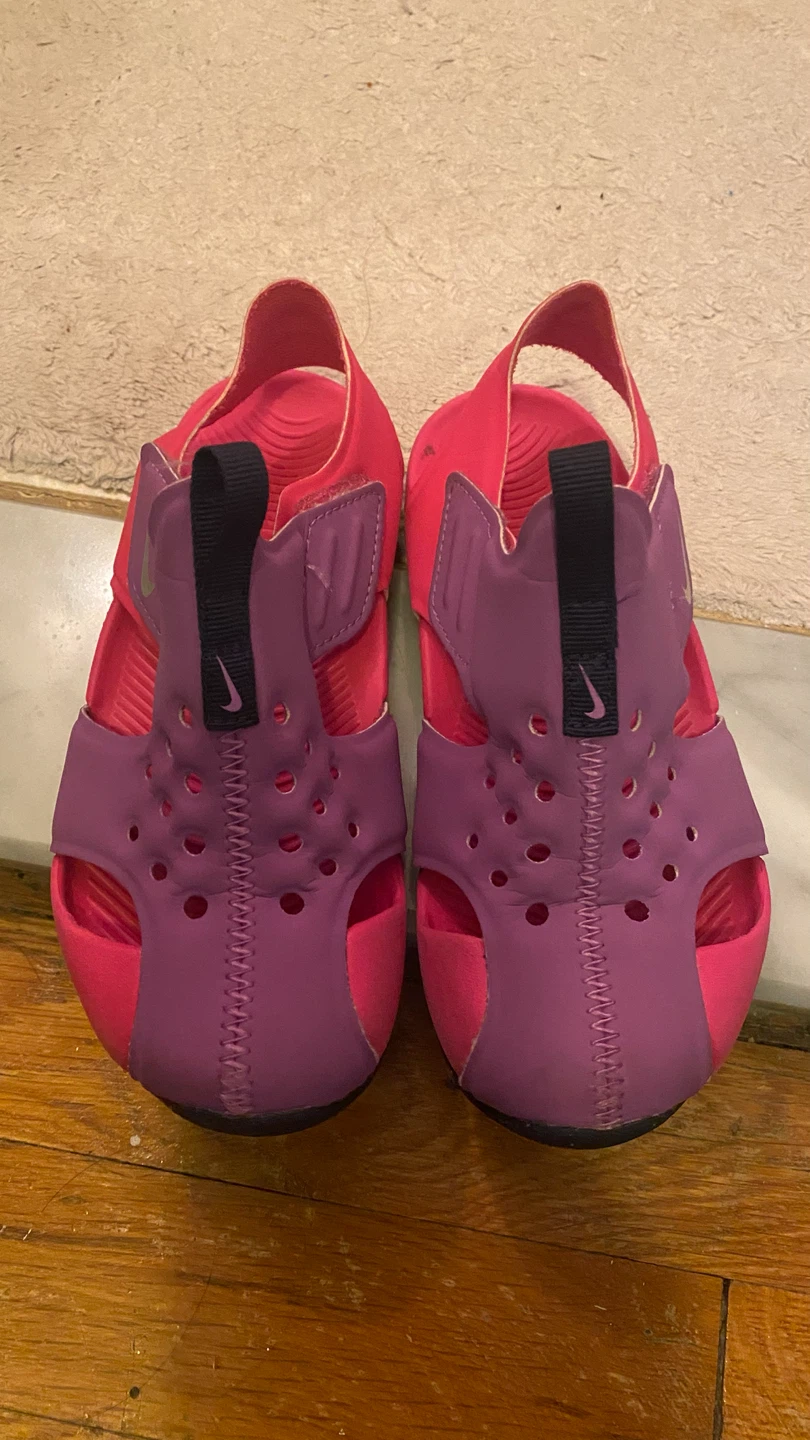 Nike Kids Pink and Purple Sandals