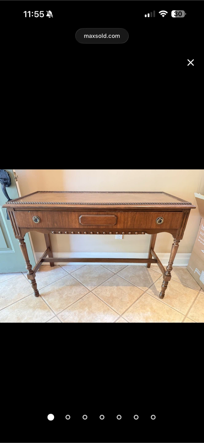 Malcolm & Hill Wood Console Table - photo 2