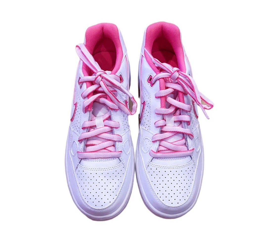 NIKE SON OF FORCE LOW IN WHITE/PINK BLAST SZ US 6Y - BRAND NEW - photo 2
