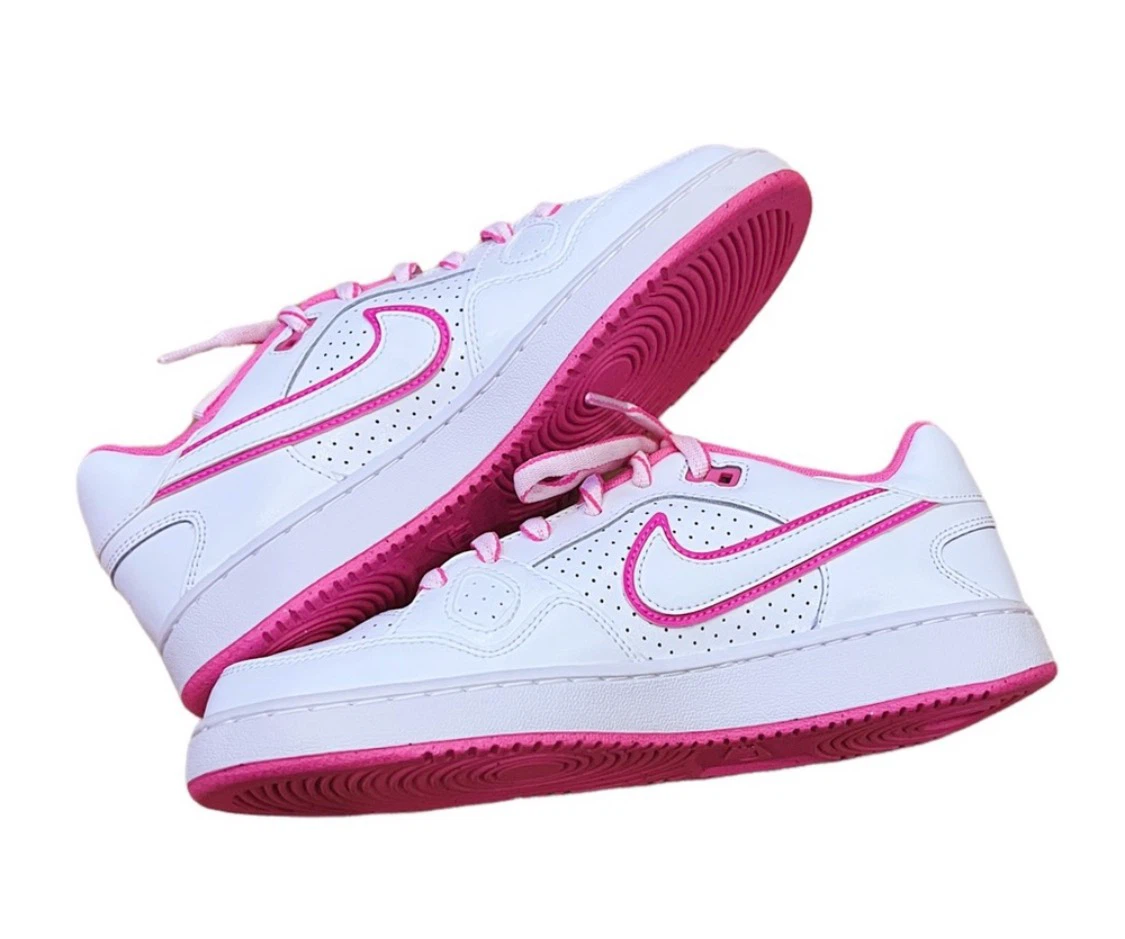 NIKE SON OF FORCE LOW IN WHITE/PINK BLAST SZ US 6Y - BRAND NEW - photo 4
