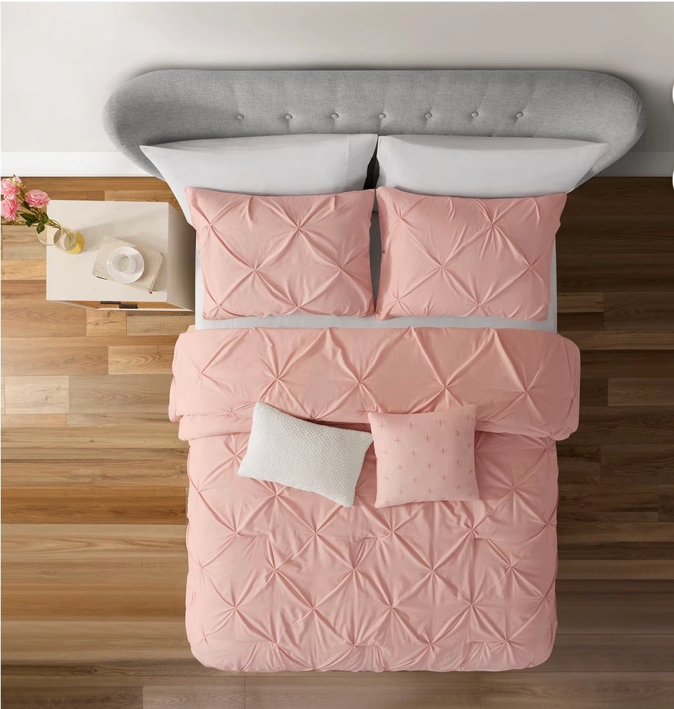 🌸✨ NEW KING 5-PIECE COMFORTER SET – BLUSH PINK – $55✨🌸 - photo 3