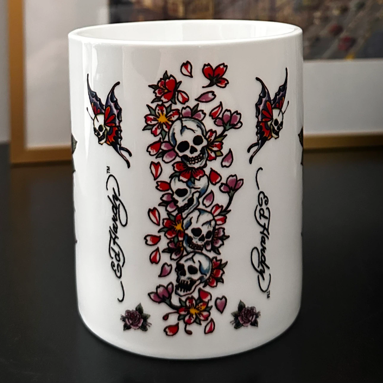 Ed Hardy Skull and Roses Mug - photo 2