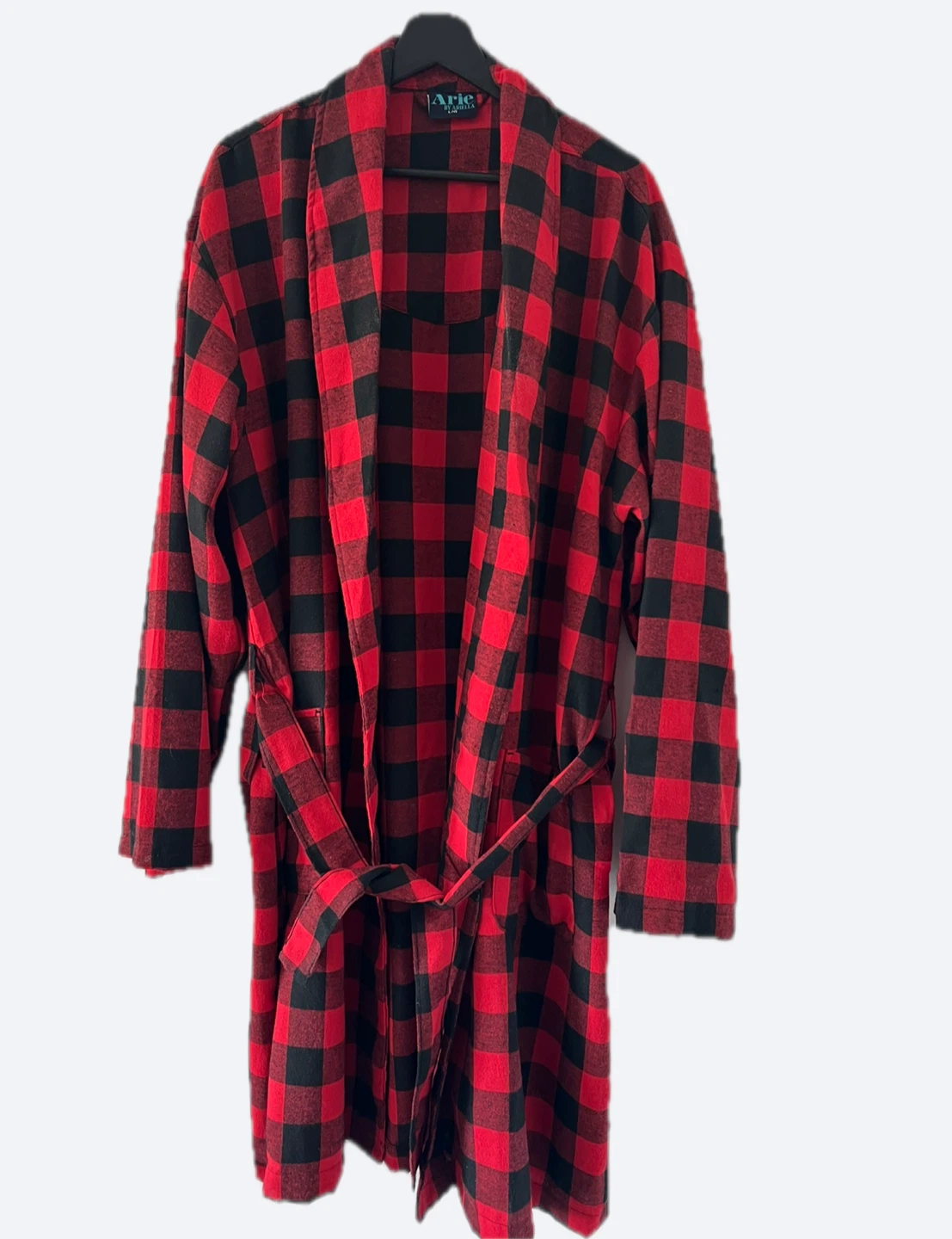 Arie by Ariella Red and Black Plaid Bathrobe - photo 2