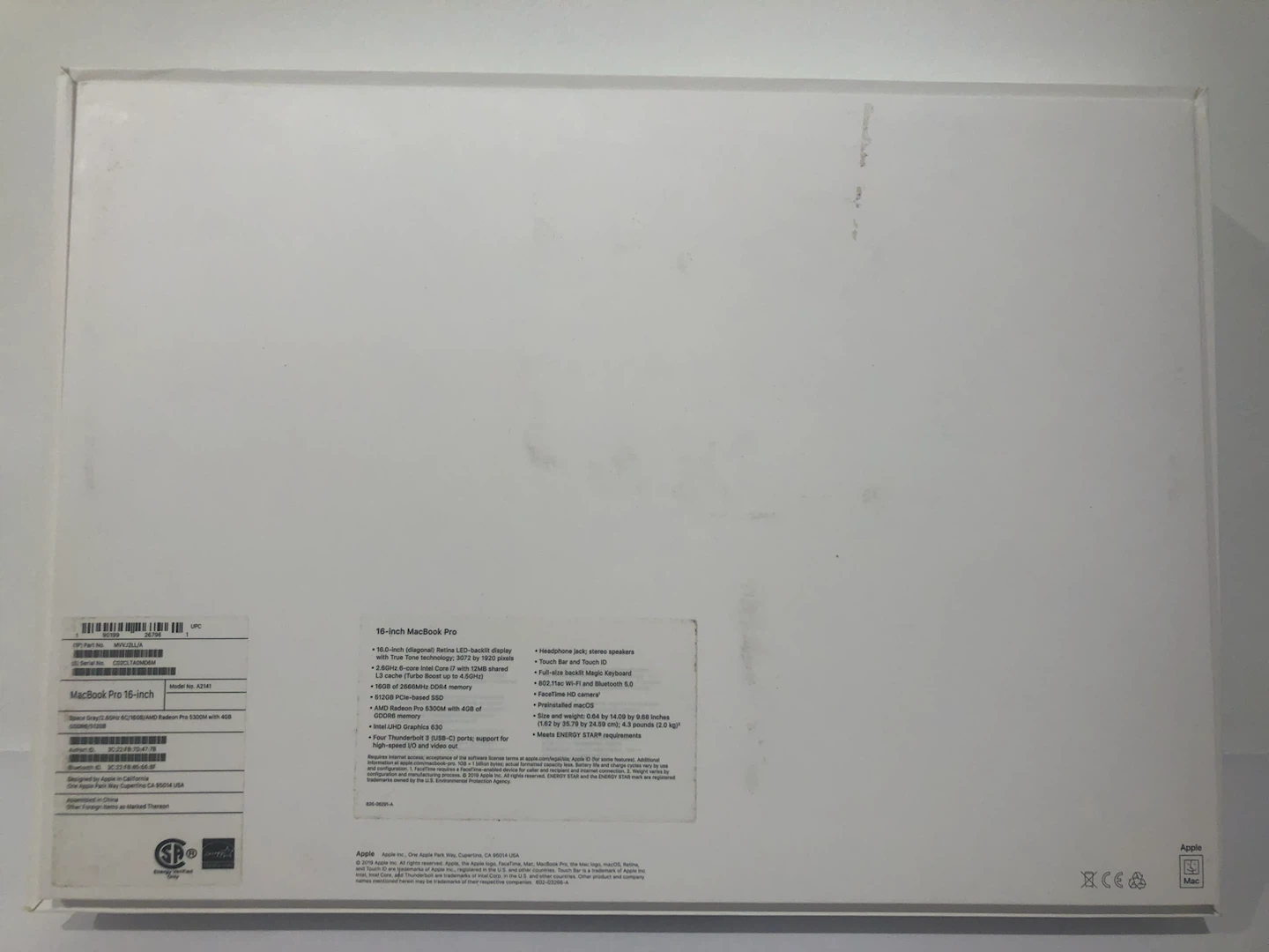 BOX for 16-inch MacBook Pro (BOX ONLY! - photo 2