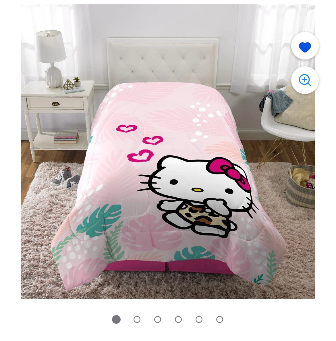 Hello Kitty “Wild Jungle” Twin/Full Comforter & Pillowcase