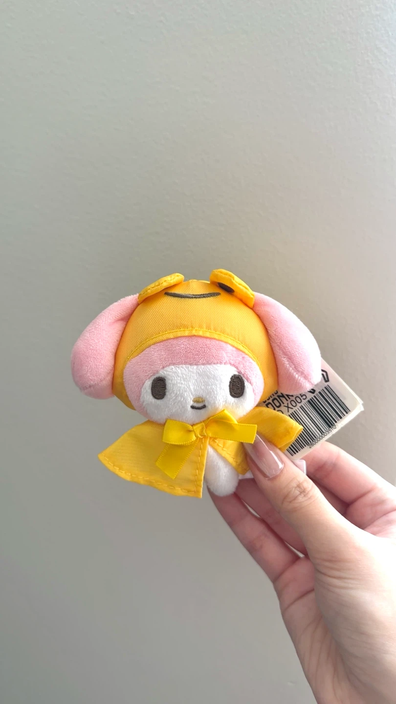 Sanrio My Melody Yellow Raincoat Plush Charm