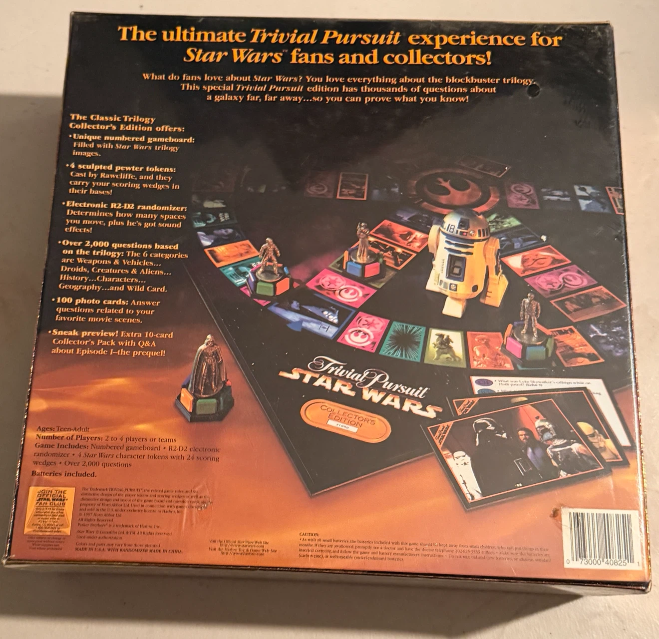 Trivial Pursuit Star Wars Classic Trilogy Collector's Edition - photo 2