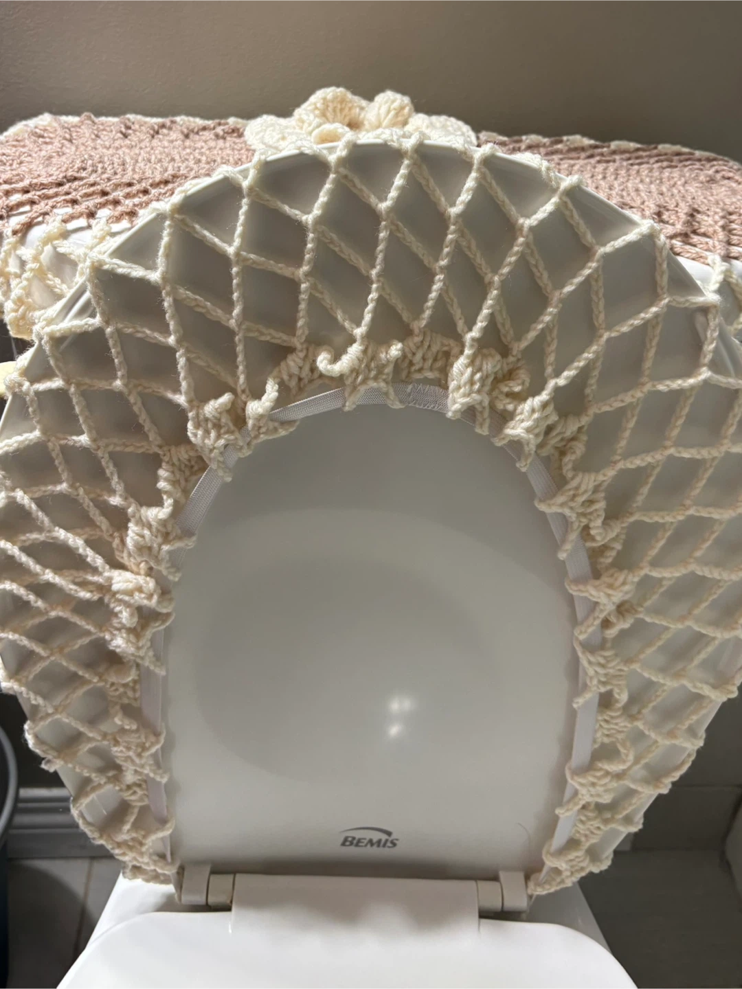 Crochet Toilet Seat and Tank Cover Set - photo 4
