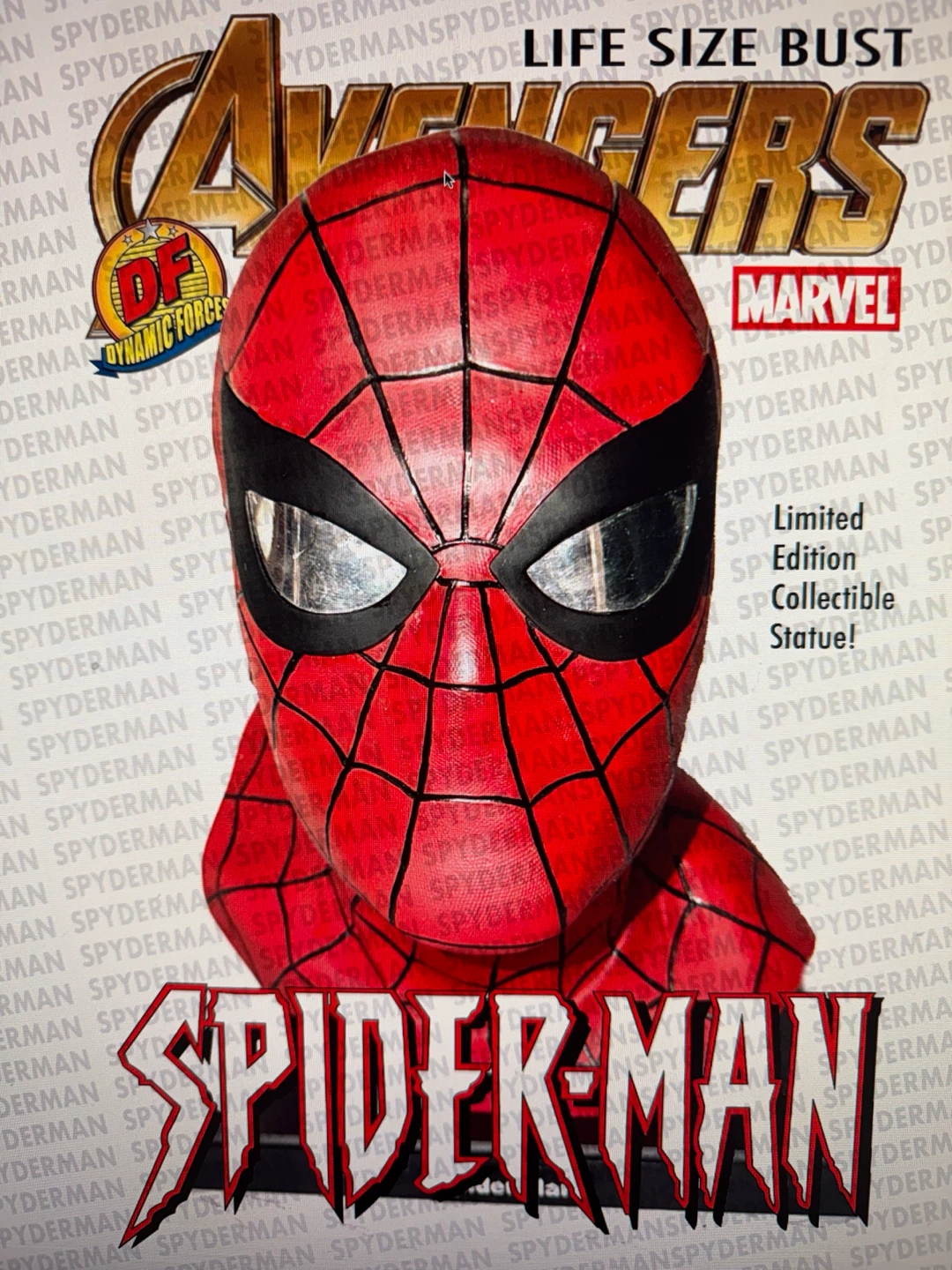 Dynamic Forces Marvel Spider-Man Life Size Bust