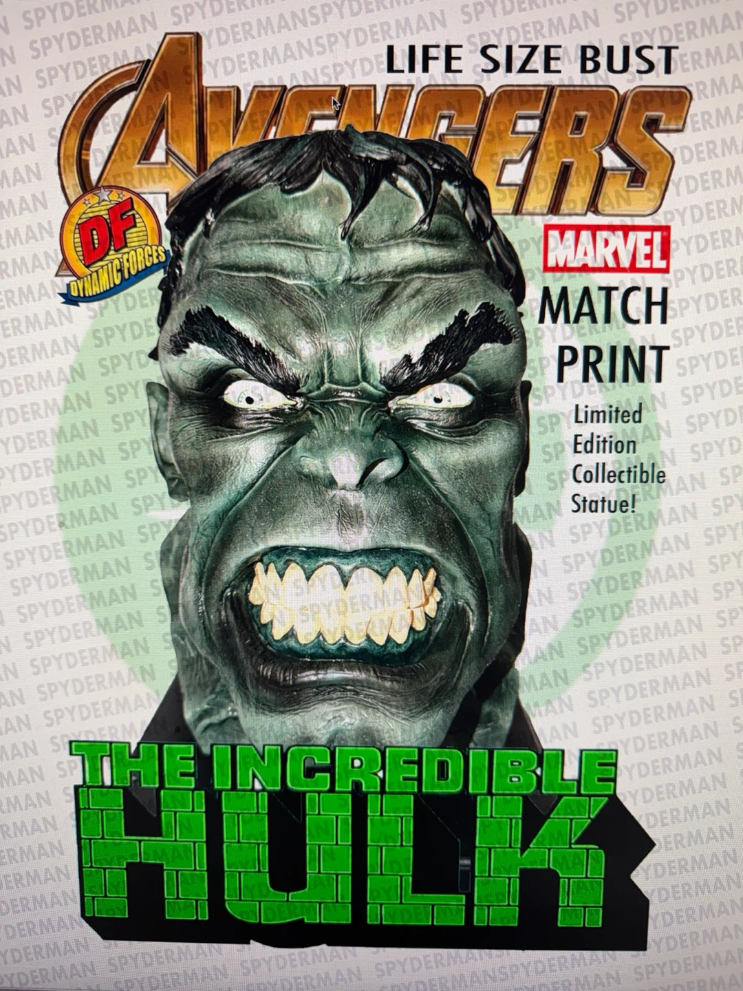 Dynamic Forces Marvel Incredible Hulk Life Size Bust