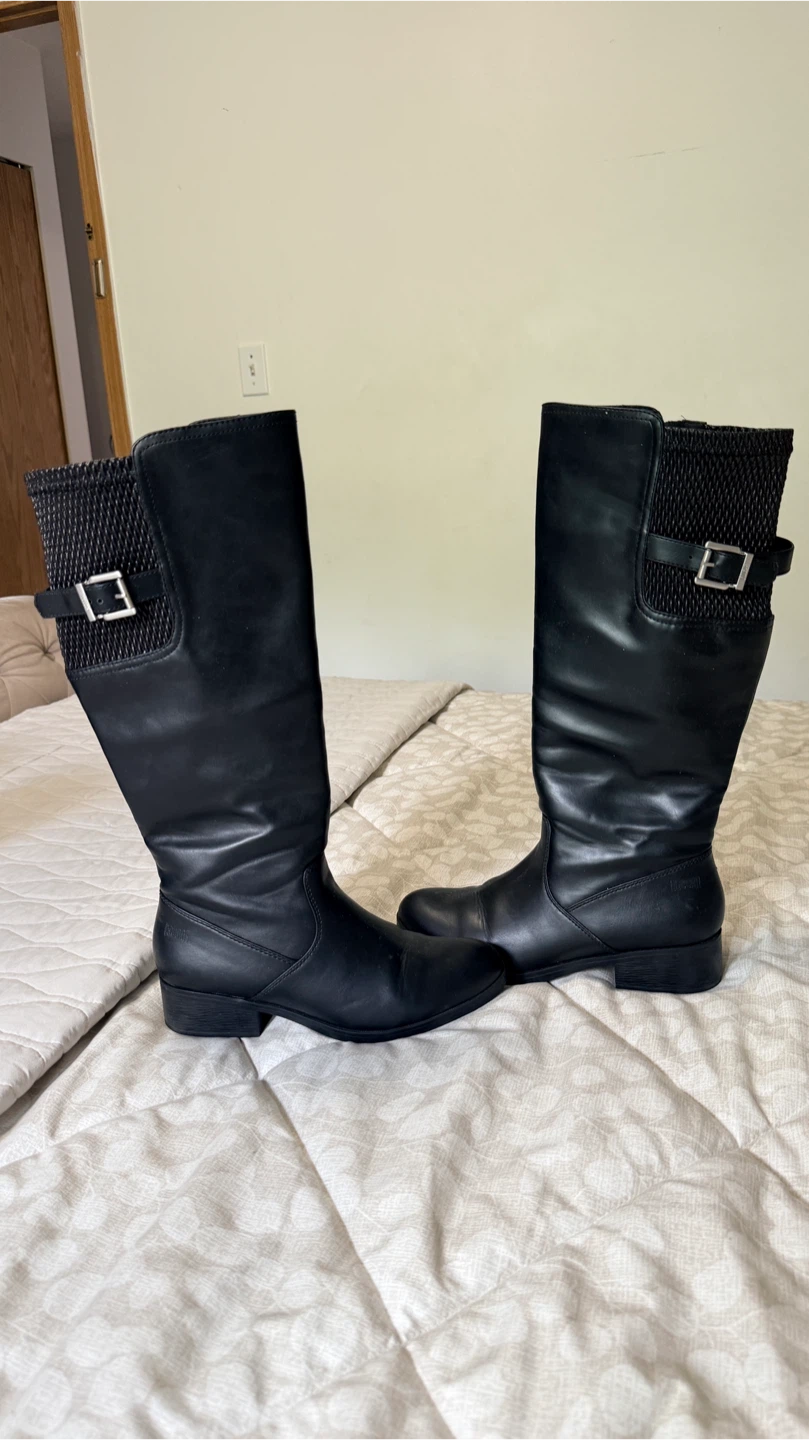 Bocage Black Knee-High Boots