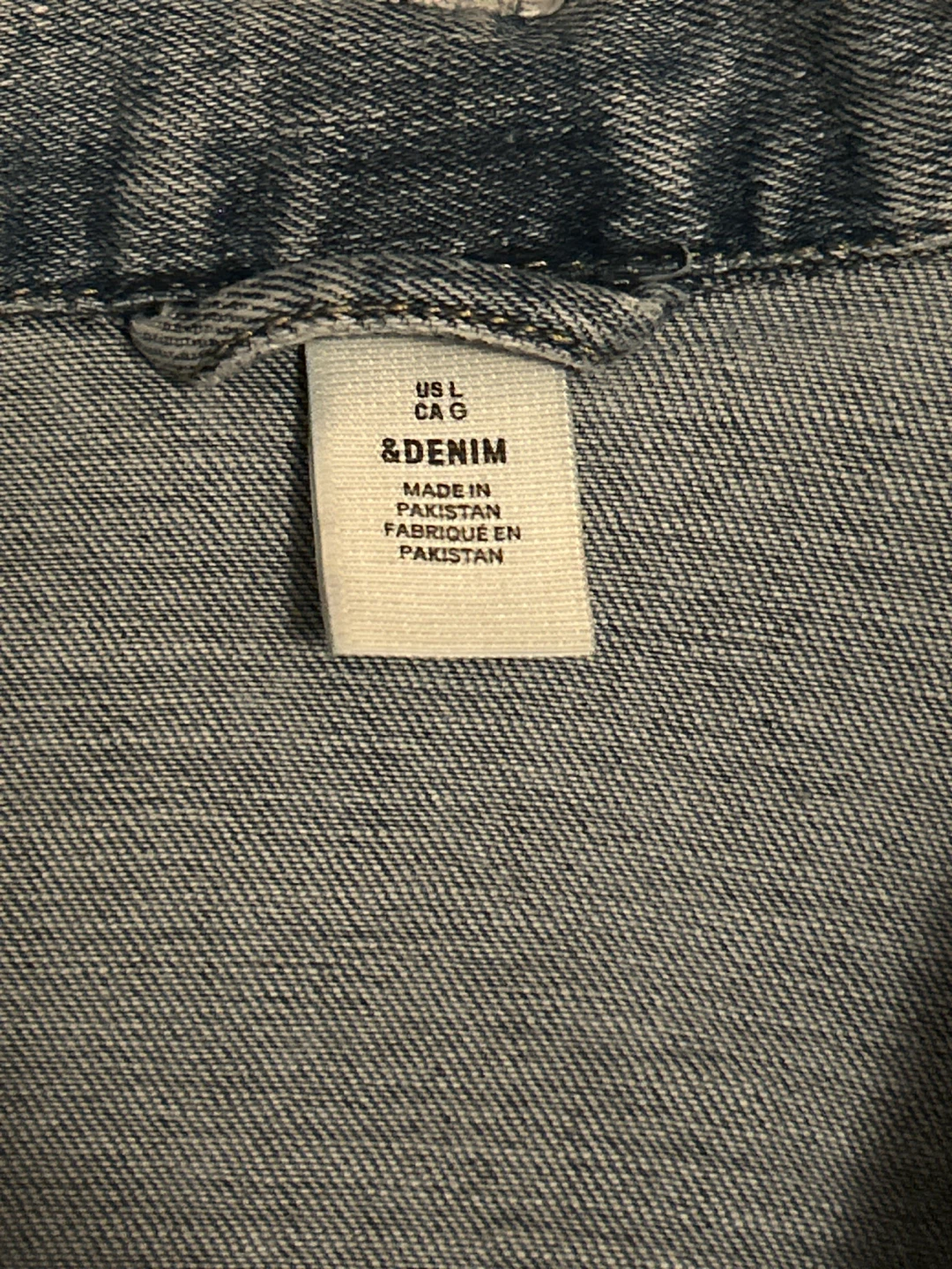 &Denim light wash distressed denim jacket - photo 3