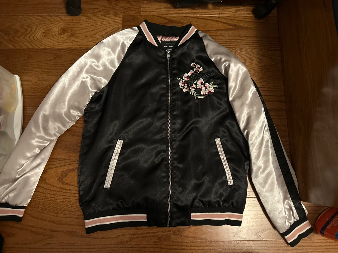 Haute Monde Embroidered Bomber Jacket