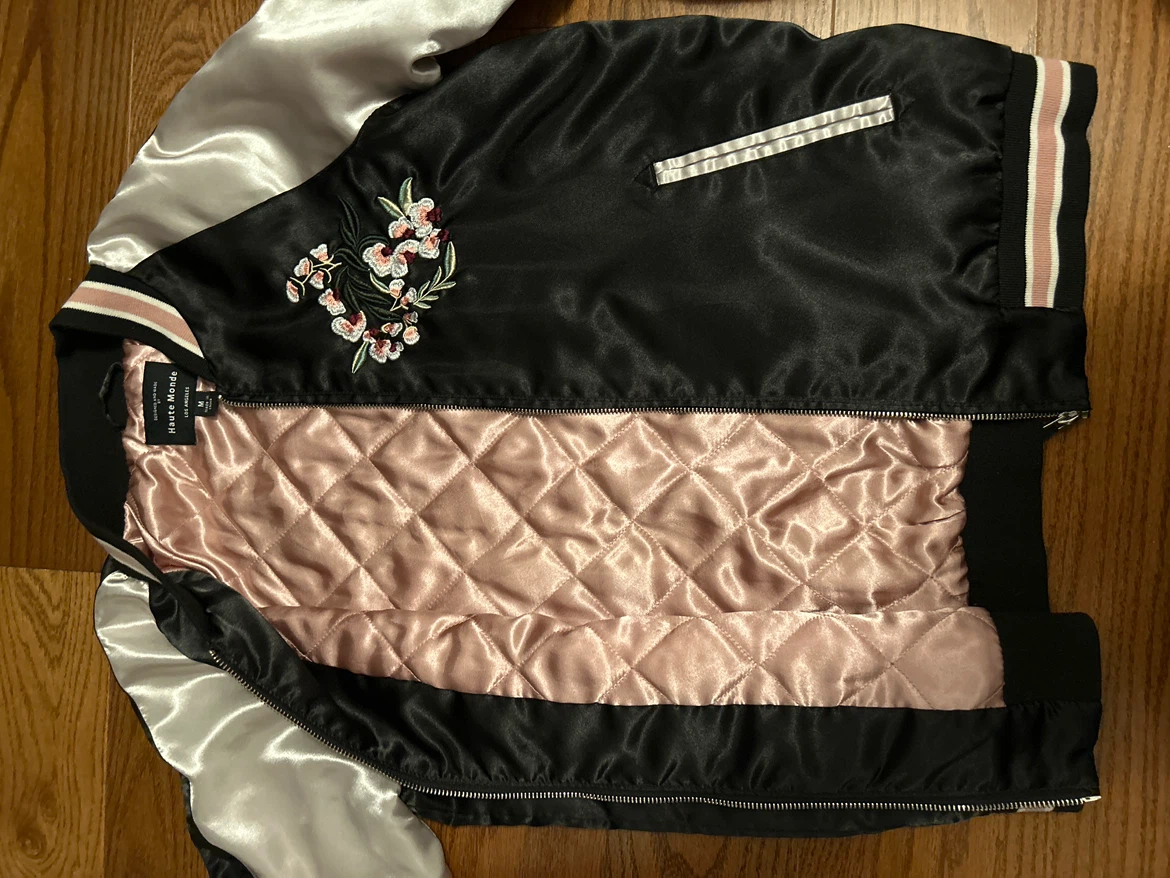 Haute Monde Embroidered Bomber Jacket - photo 3