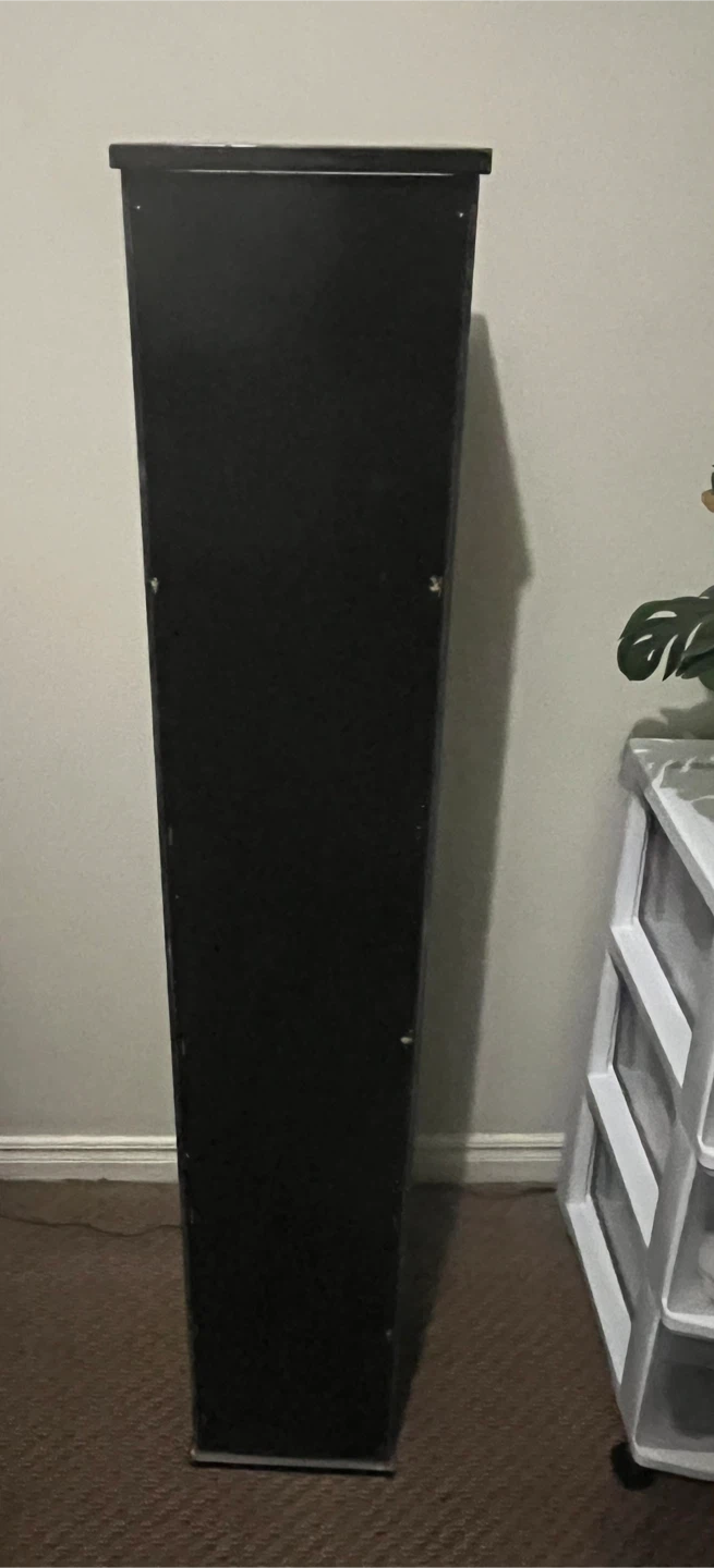 Tall Black Media Storage Tower - photo 4