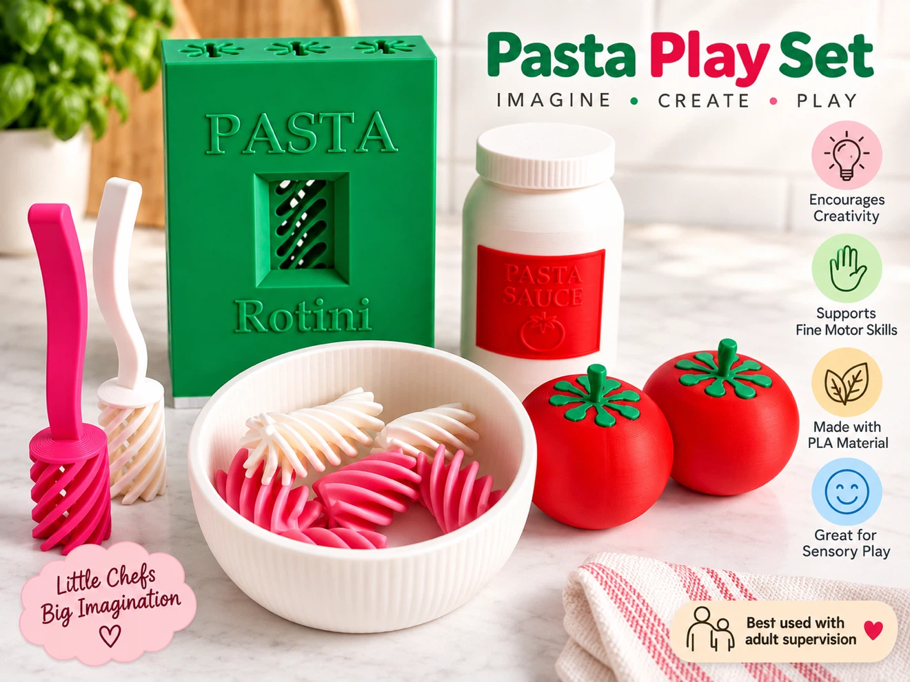 Kids Pasta Play Set - photo 4